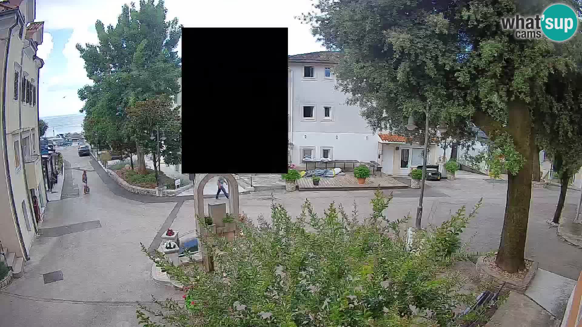 Webcam Mošćenička Draga Center – Live View of the Town Center