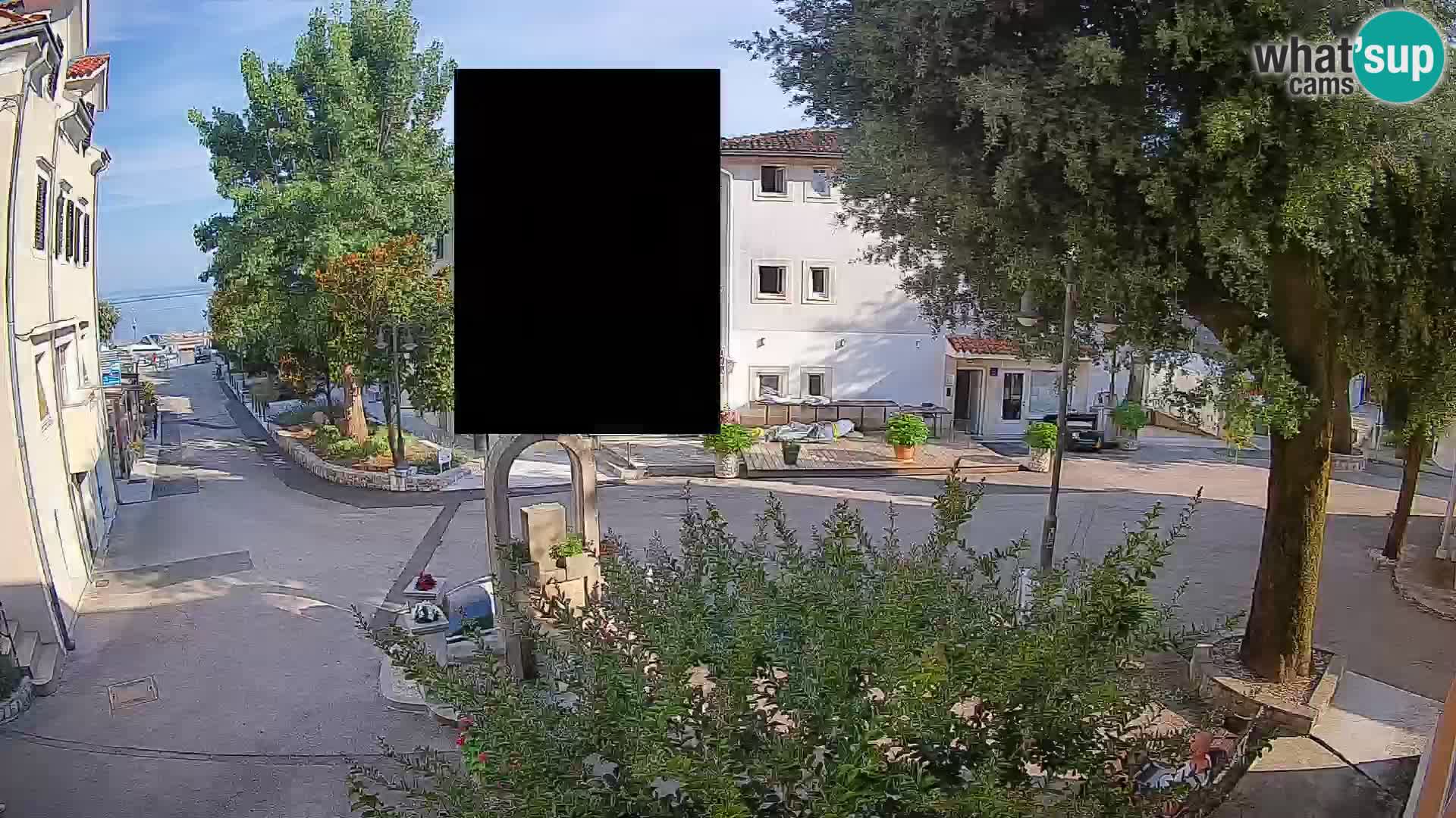 Webcam Mošćenička Draga Center – Live View of the Town Center