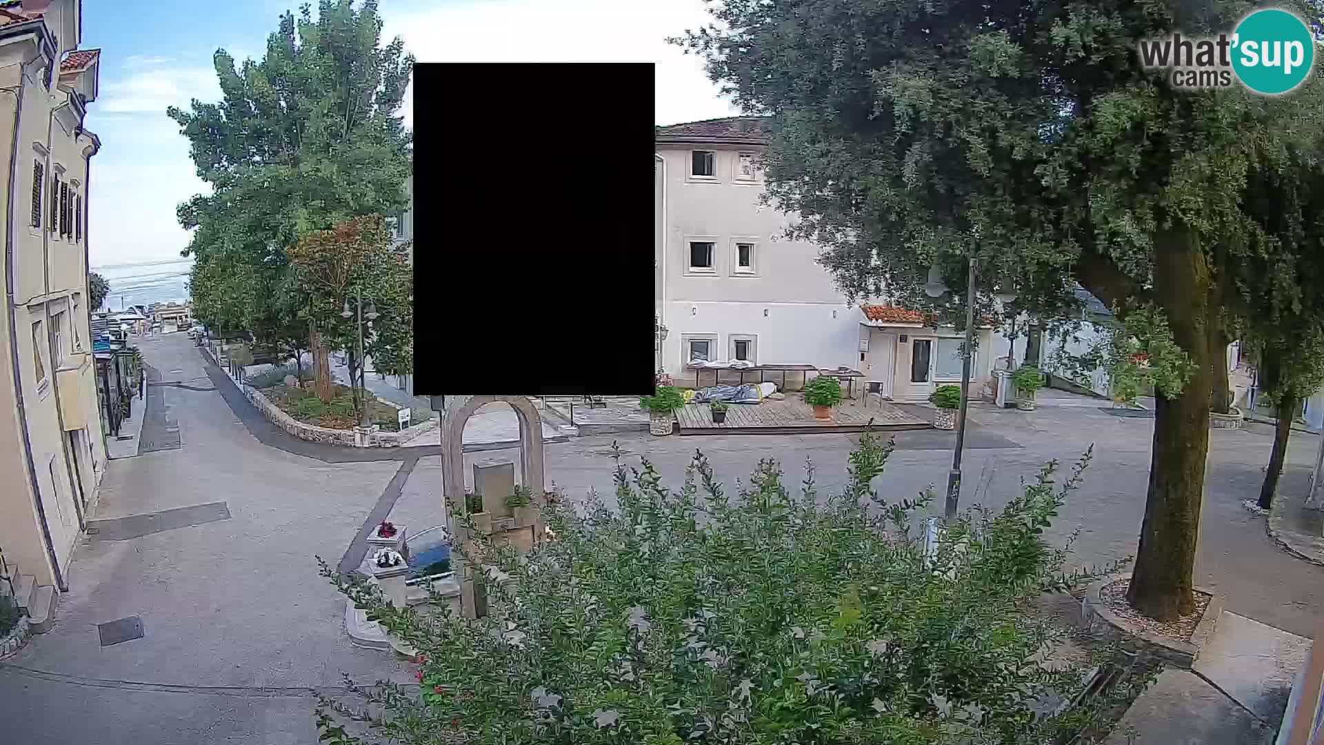 Webcam Centre de Mošćenička Draga – Vue en direct du centre-ville