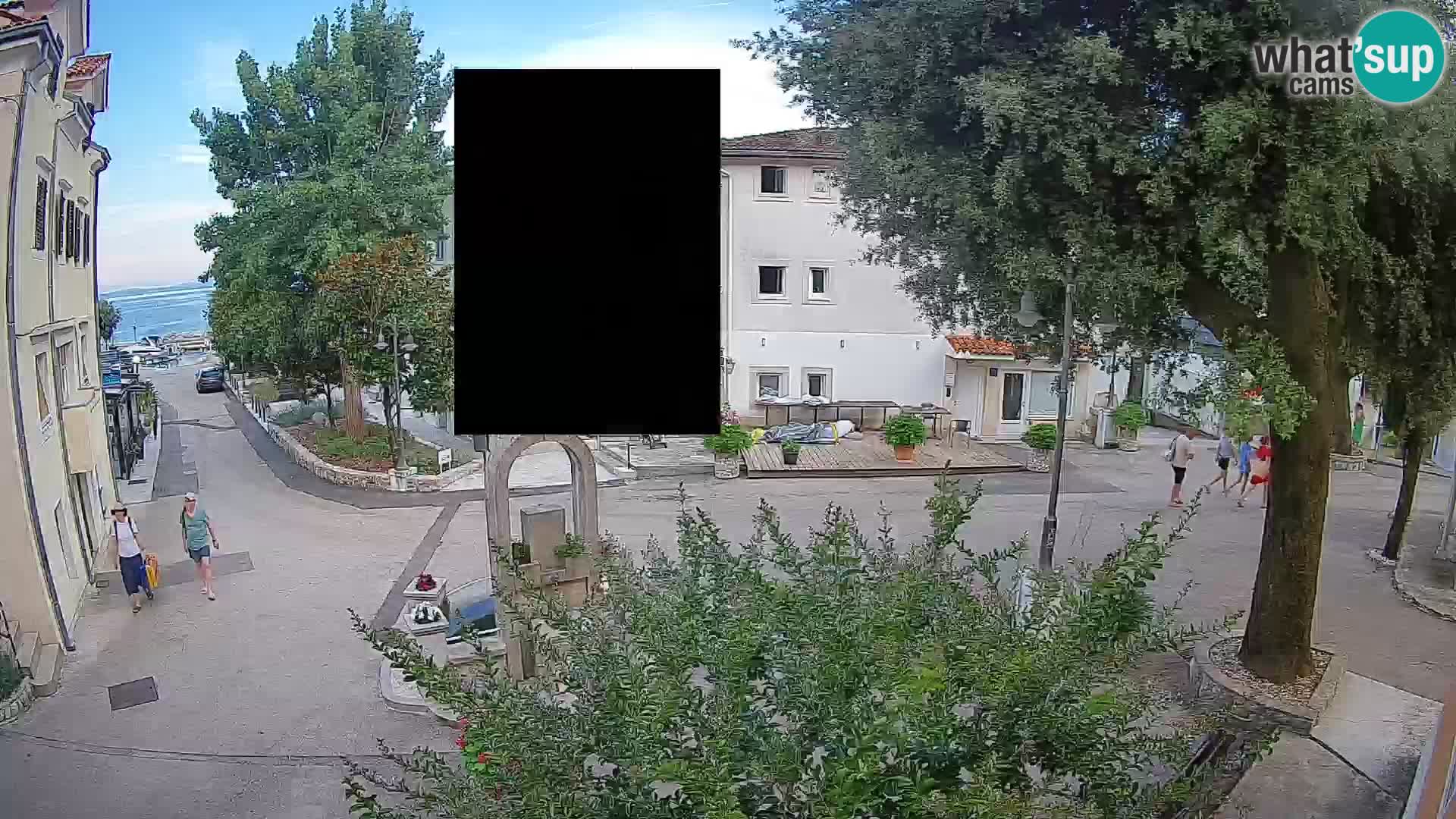 Webcam Mošćenička Draga Center – Live View of the Town Center
