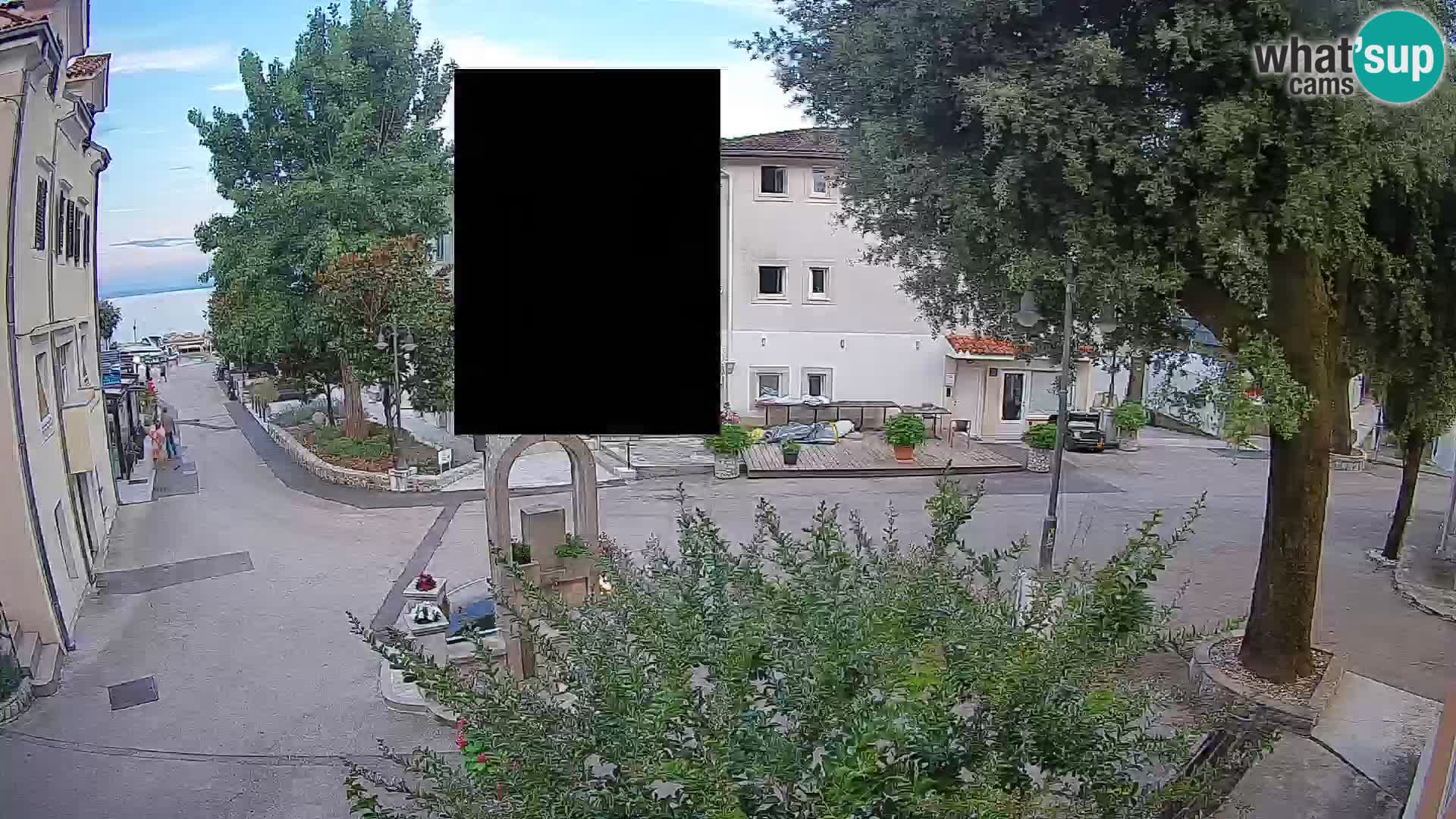 Webcam Mošćenička Draga Center – Live View of the Town Center