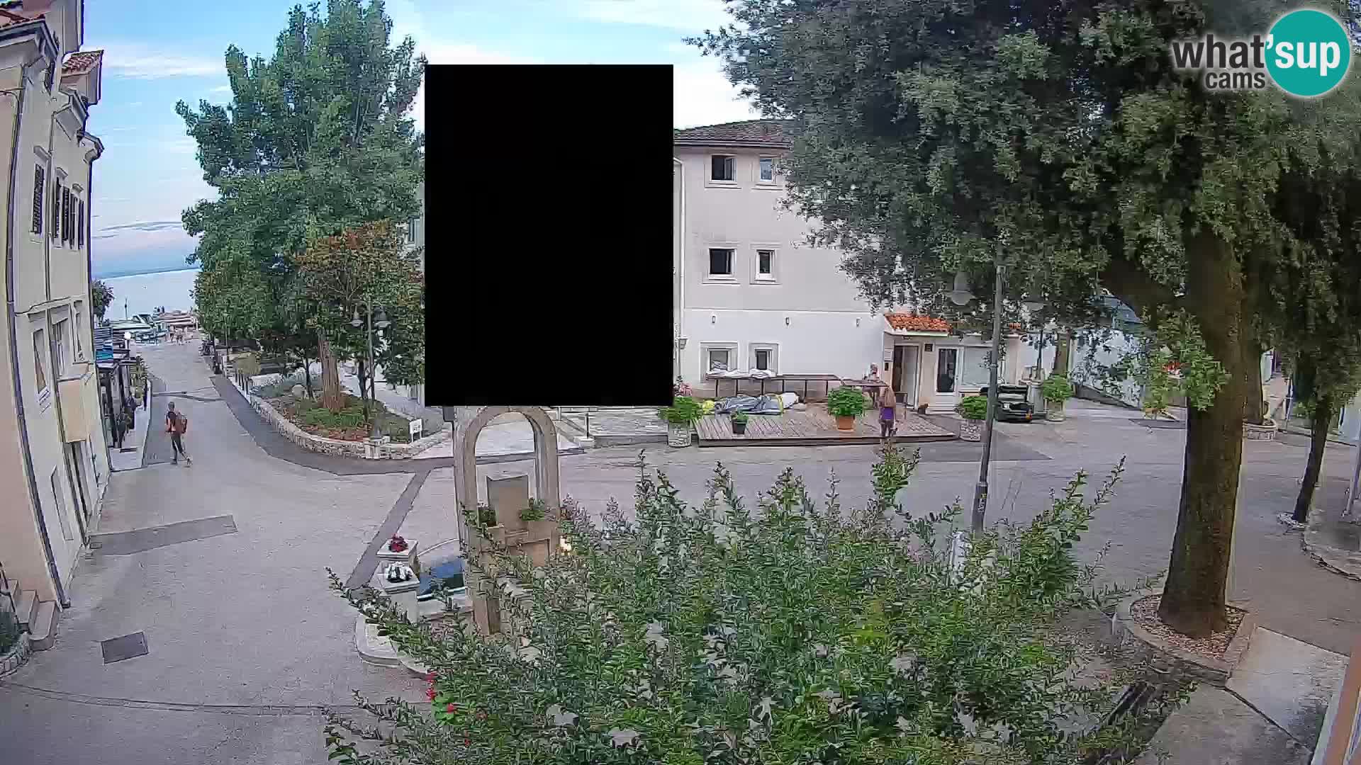 Webcam centre de Mošćenička Draga – Vue en direct du centre-ville