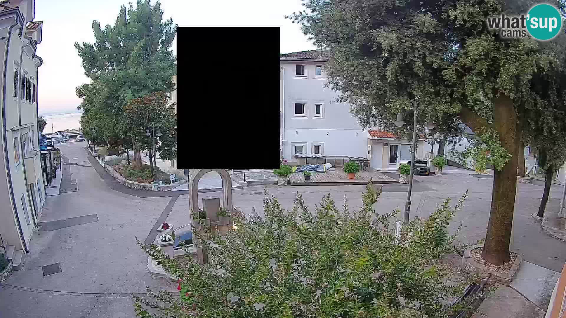 Webcam Centro Draga di Moschiena – Vista live sul centro