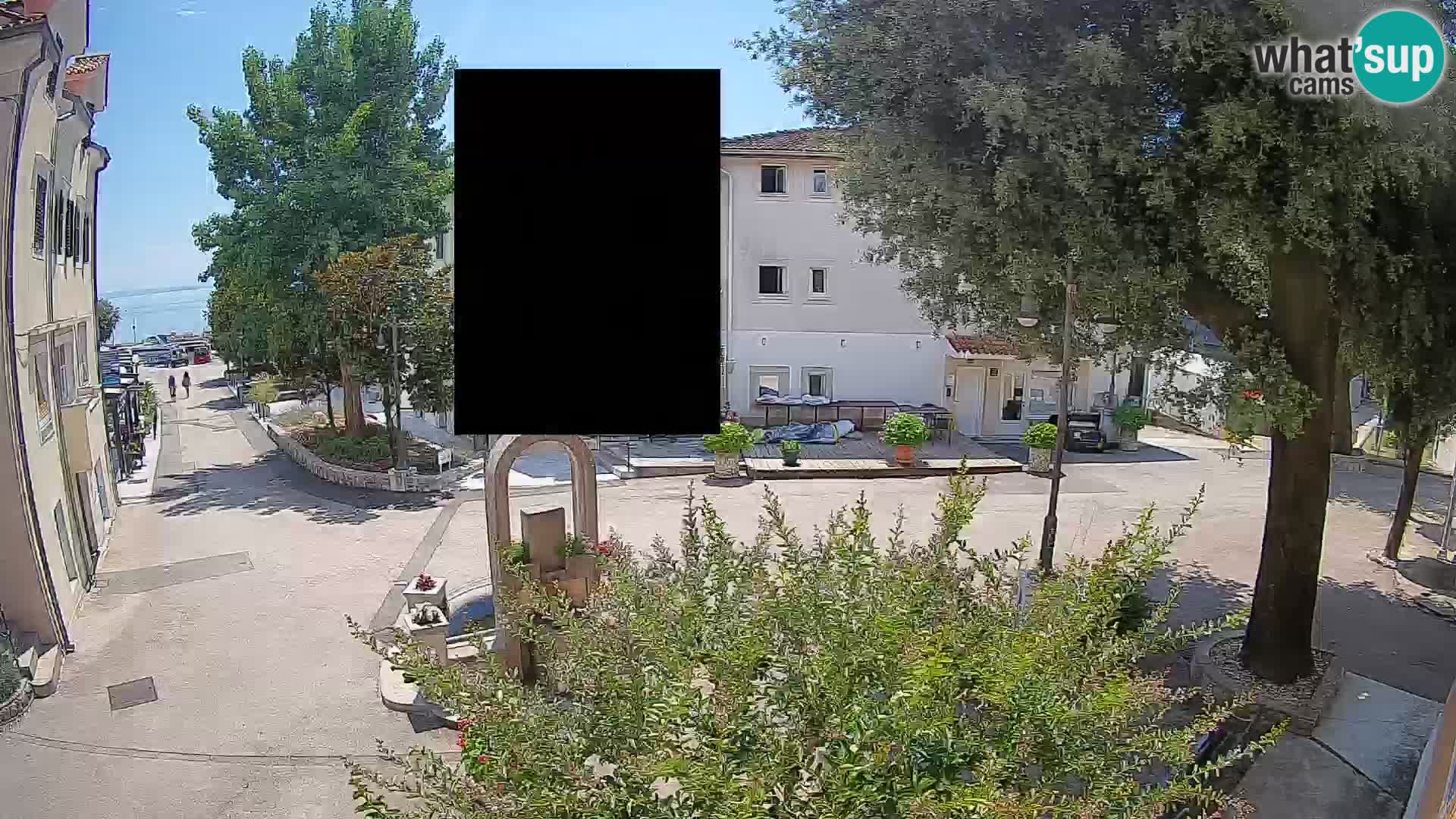 Webcam Centre de Mošćenička Draga – Vue en direct du centre-ville