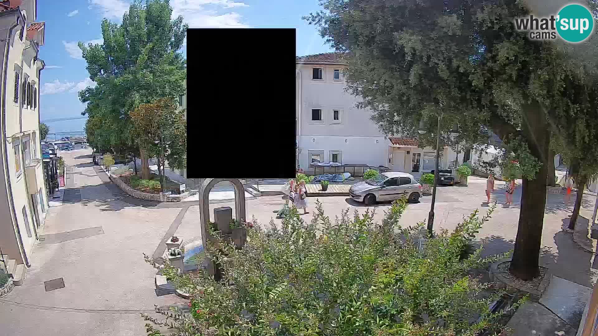 Webcam centre de Mošćenička Draga – Vue en direct du centre-ville