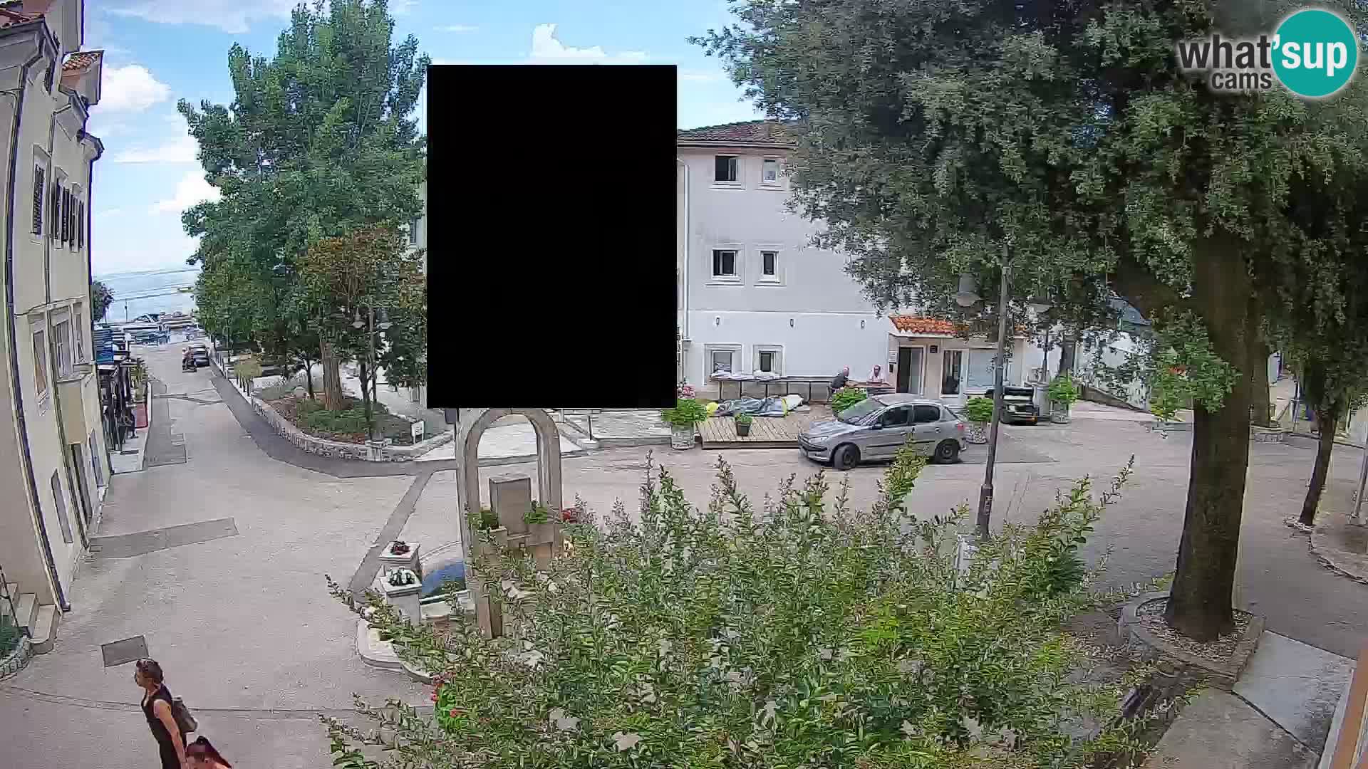 Webcam Centre de Mošćenička Draga – Vue en direct du centre-ville