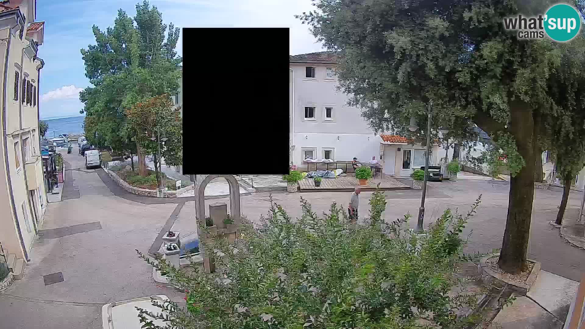 Webcam centre de Mošćenička Draga – Vue en direct du centre-ville