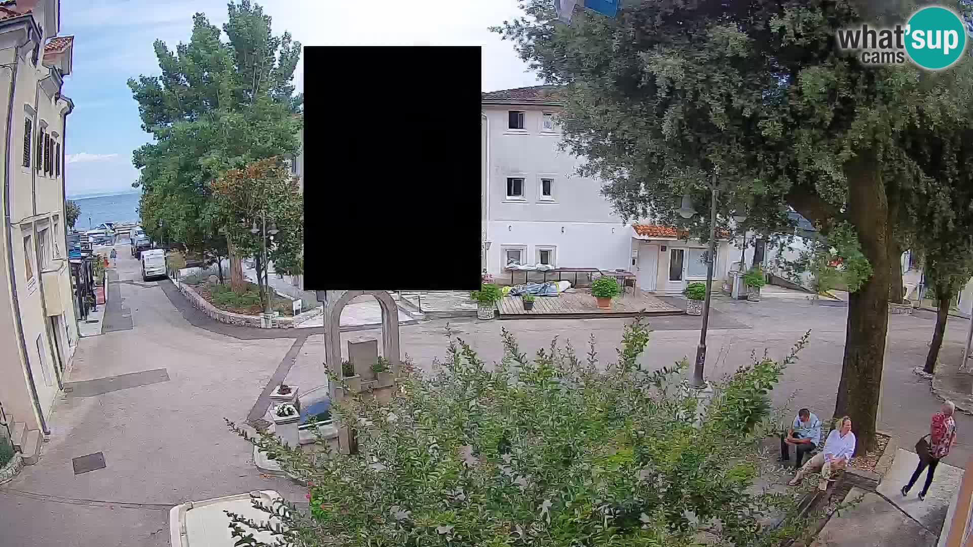 Webcam Mošćenička Draga Center – Live View of the Town Center