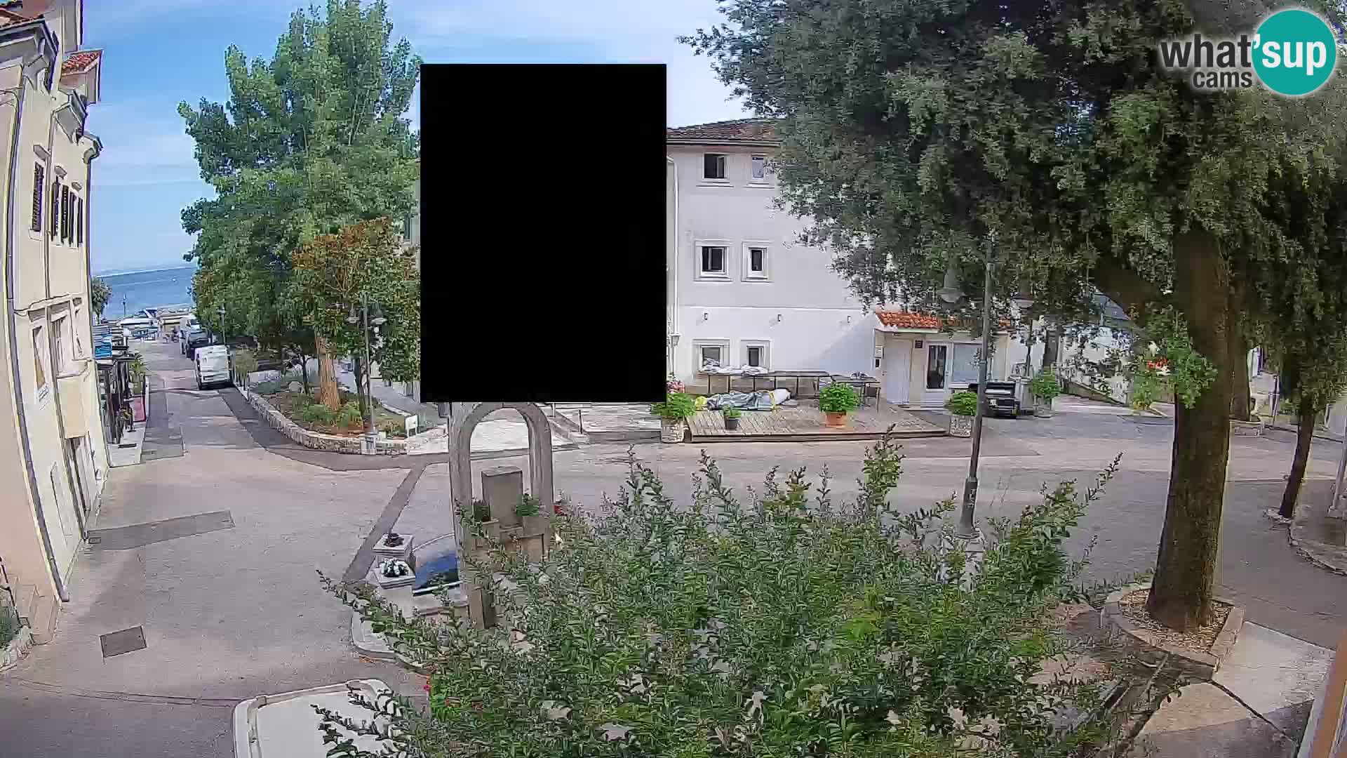 Webcam Mošćenička Draga Center – Live View of the Town Center