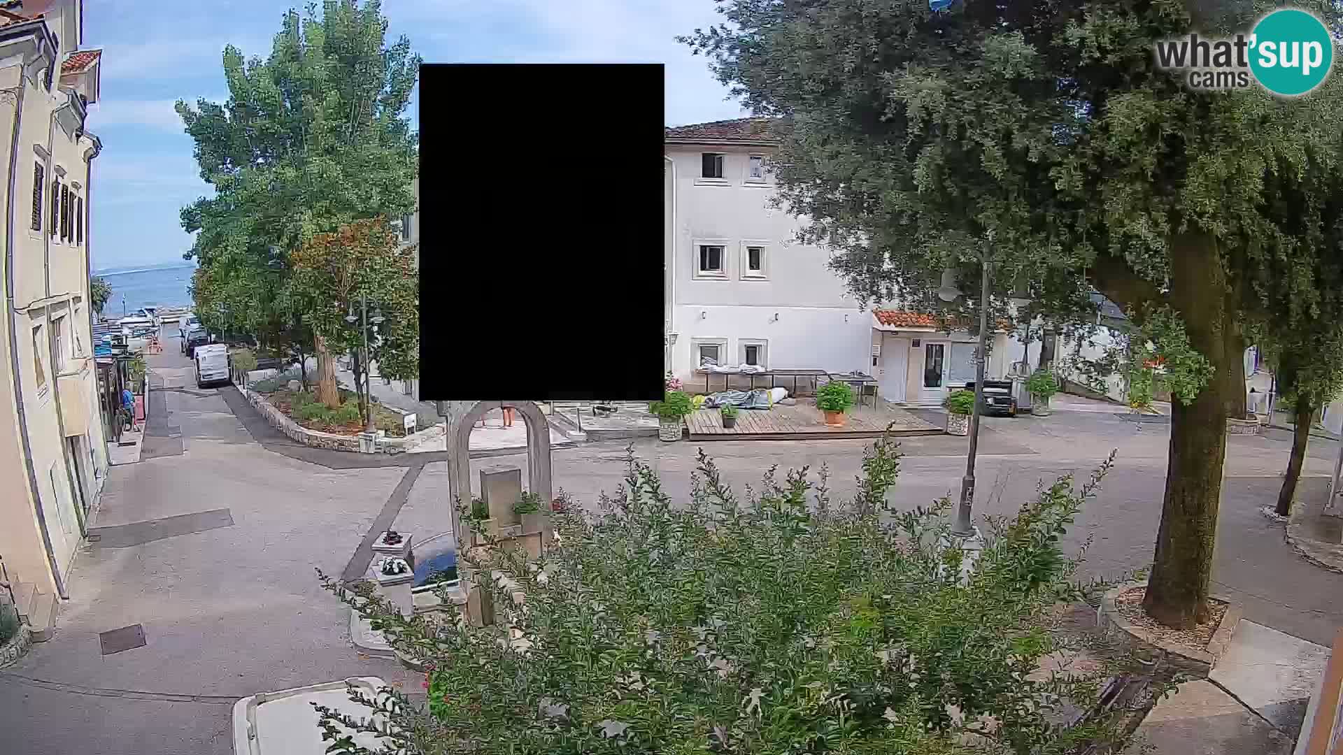Webcam Mošćenička Draga Center – Live View of the Town Center