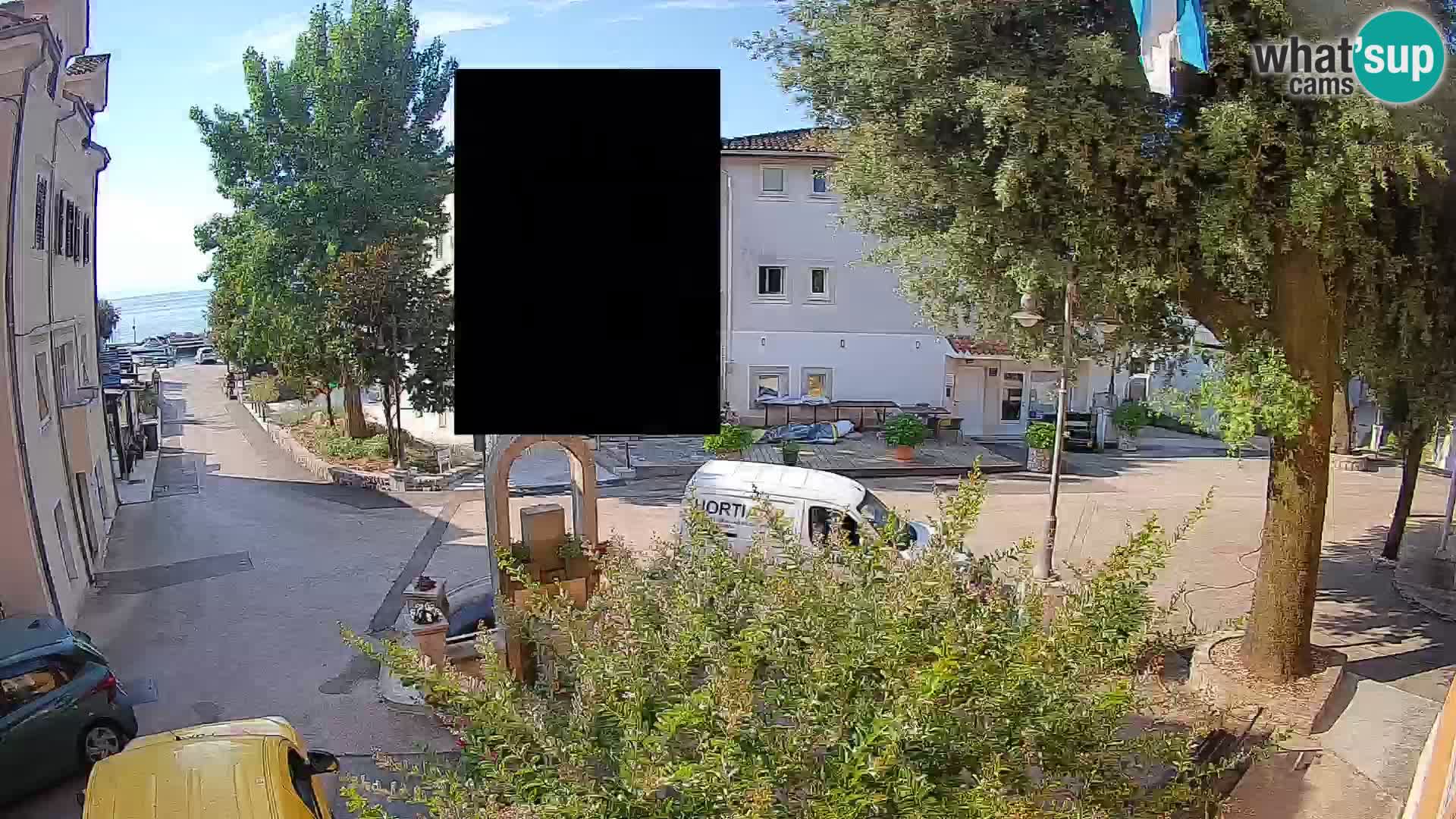 Webcam centre de Mošćenička Draga – Vue en direct du centre-ville