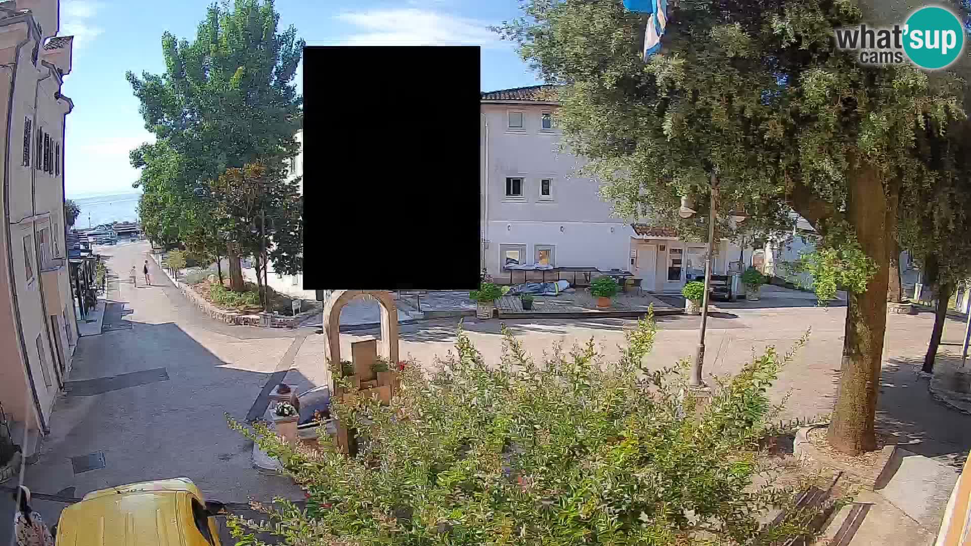 Webcam Mošćenička Draga Center – Live View of the Town Center