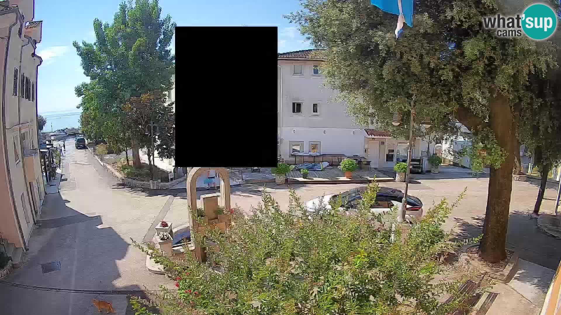 Webcam Mošćenička Draga Center – Live View of the Town Center