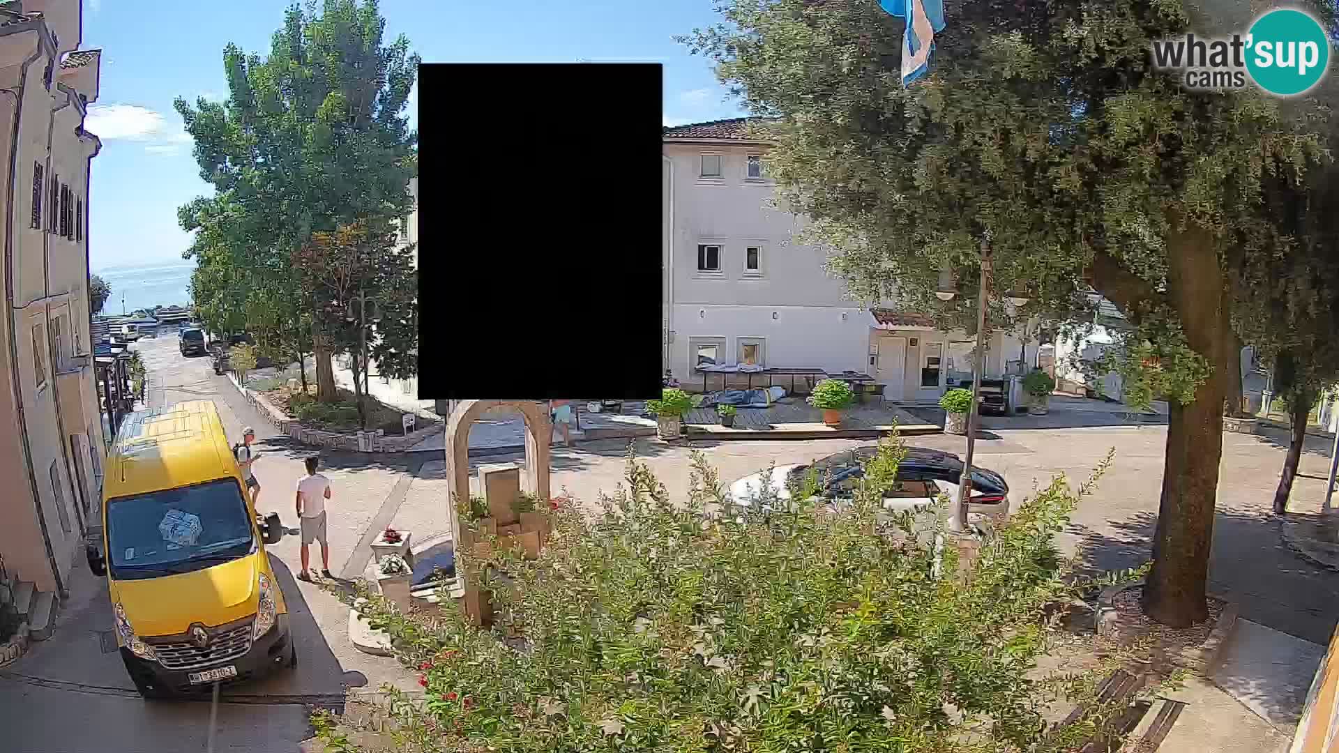 Webcam Centre de Mošćenička Draga – Vue en direct du centre-ville