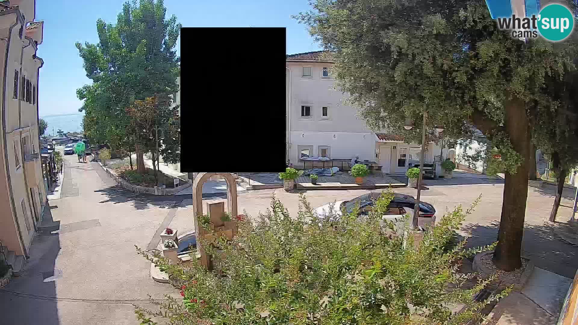 Webcam centre de Mošćenička Draga – Vue en direct du centre-ville