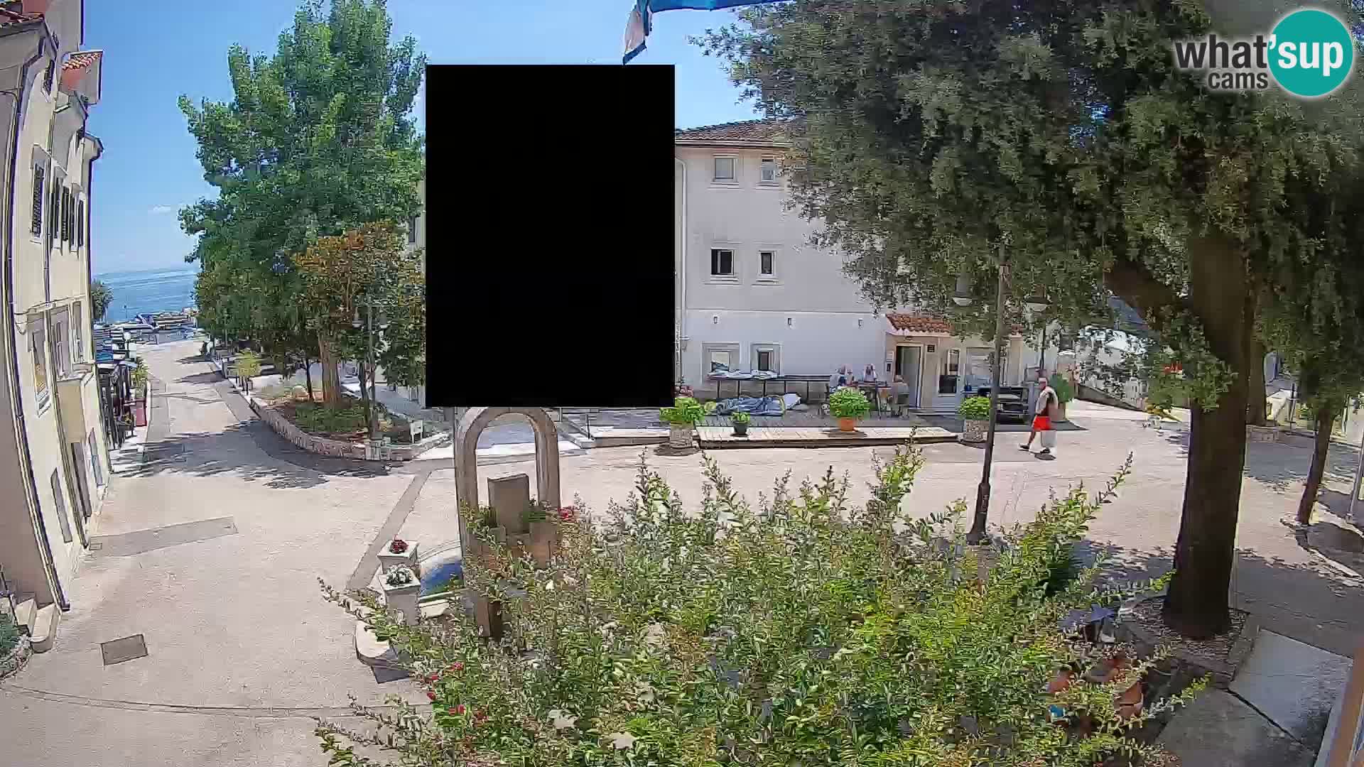 Webcam centre de Mošćenička Draga – Vue en direct du centre-ville
