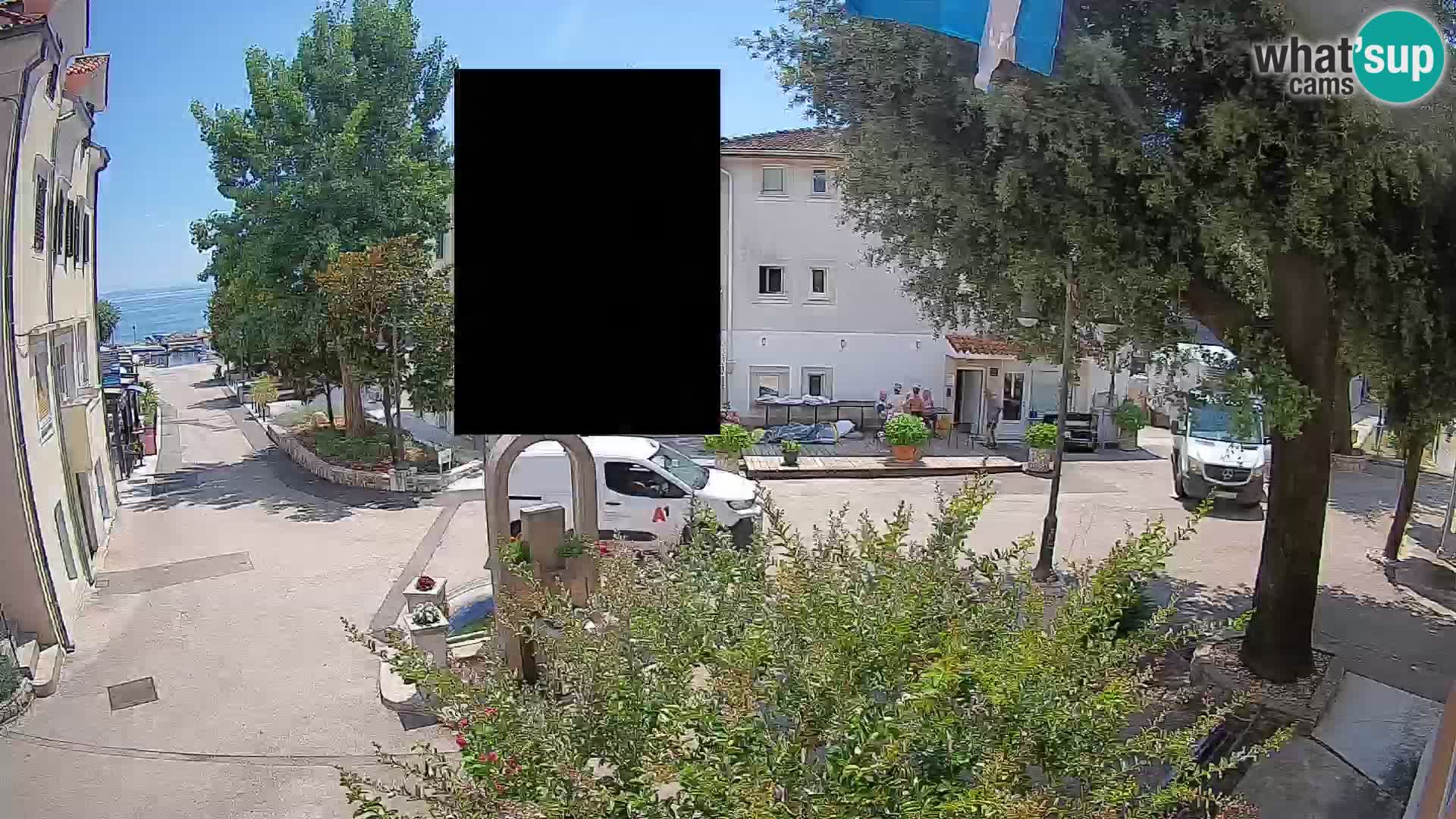 Webcam Centre de Mošćenička Draga – Vue en direct du centre-ville