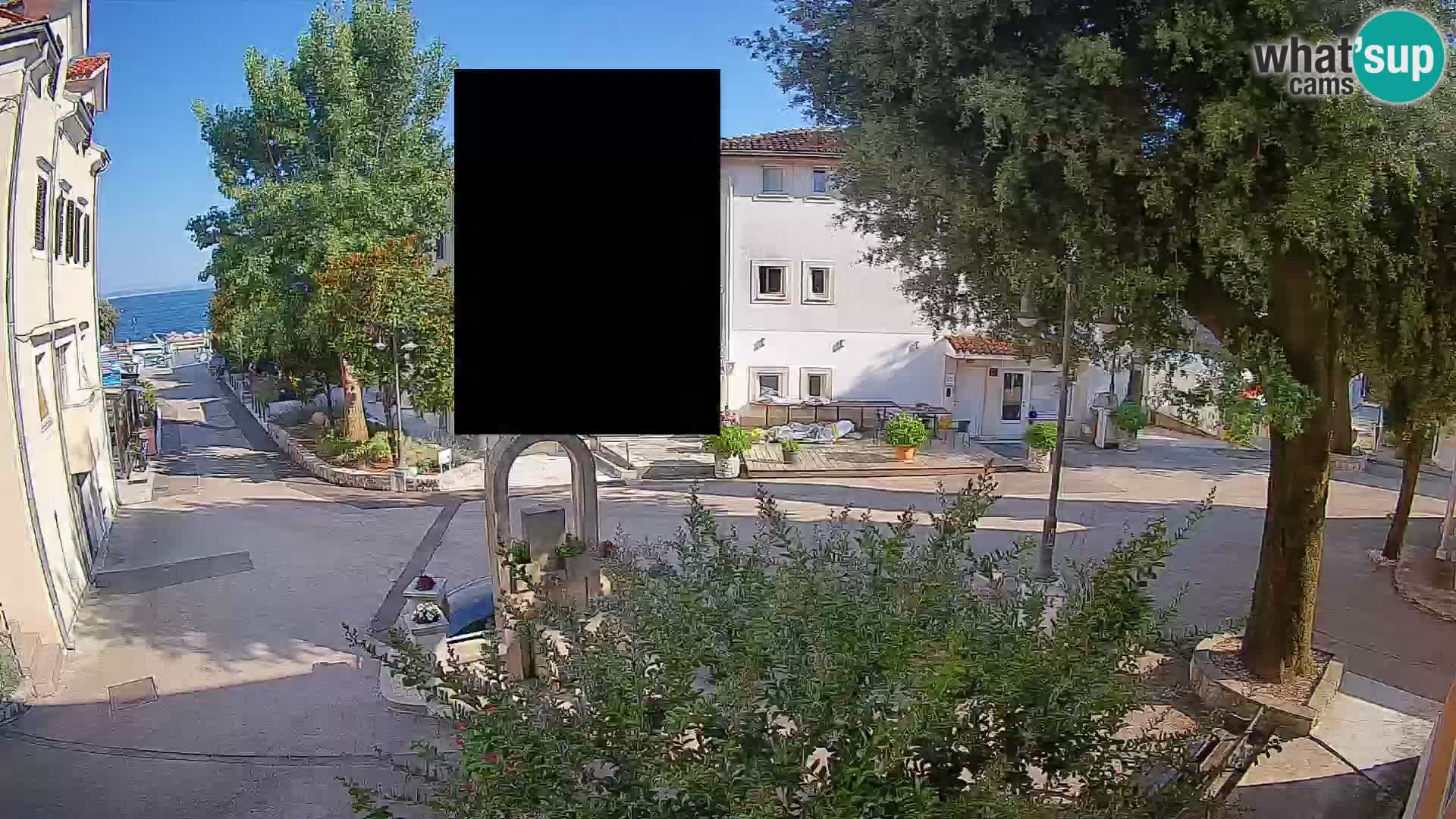 Webcam Mošćenička Draga Center – Live View of the Town Center