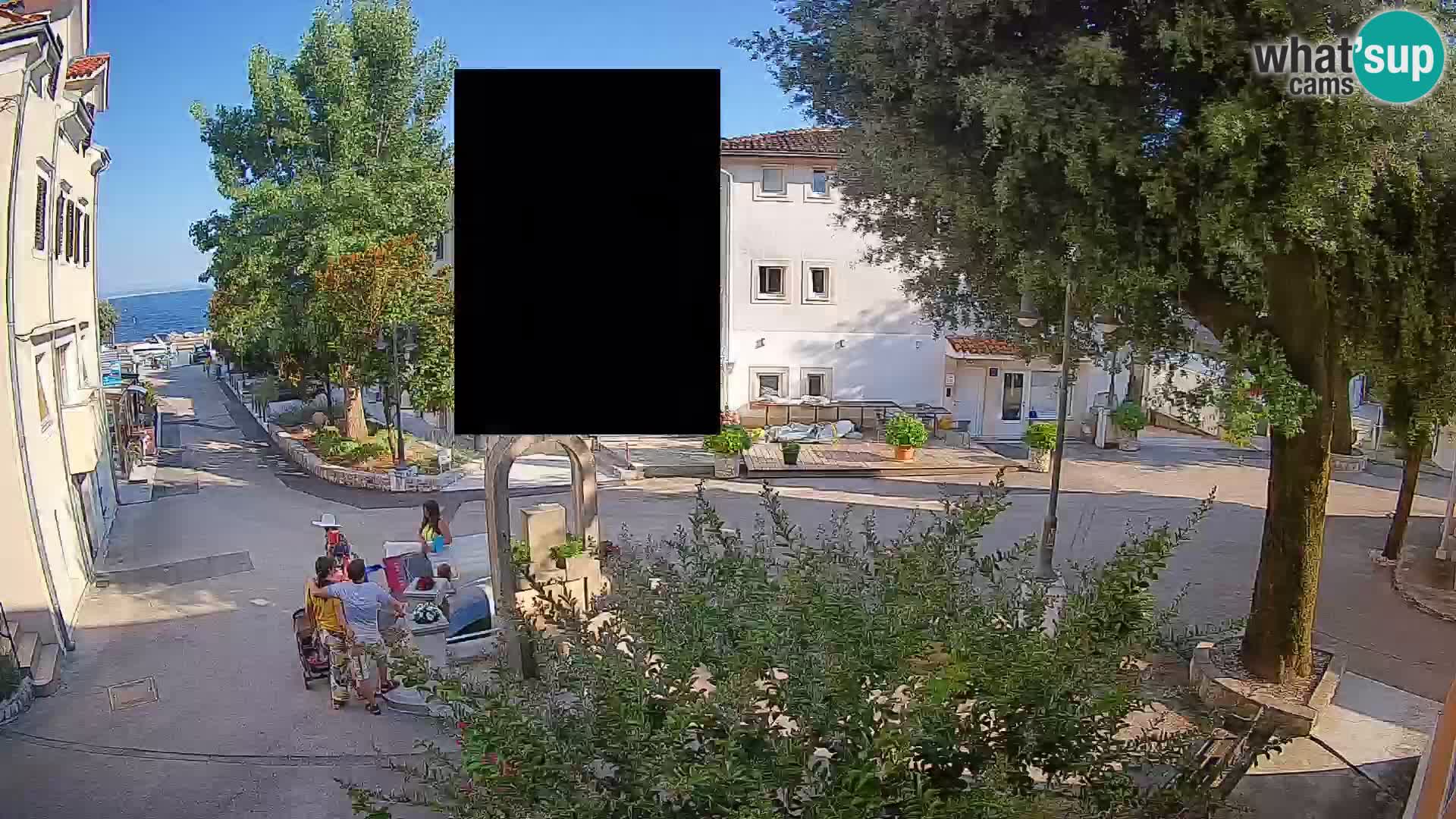 Webcam Mošćenička Draga Center – Live View of the Town Center