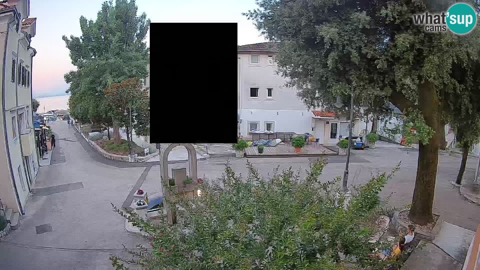 Webcam Centro Draga di Moschiena – Vista live sul centro