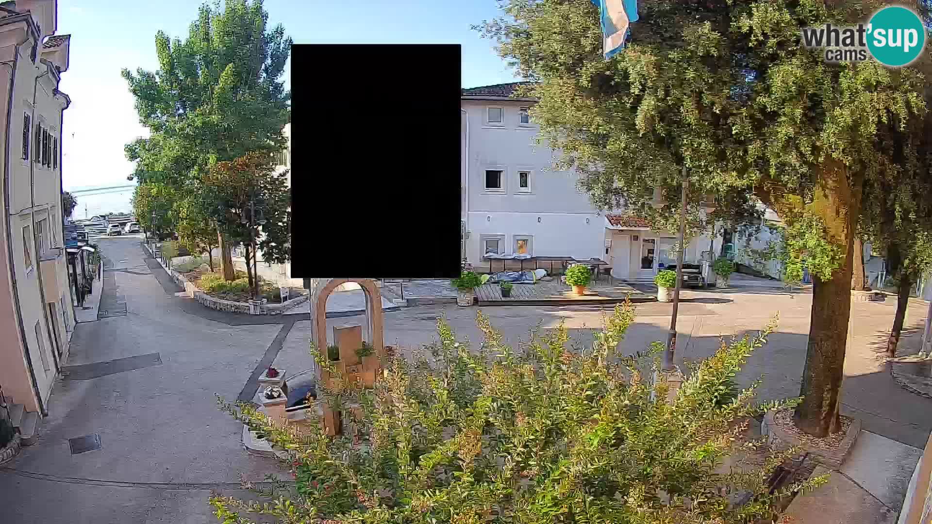Webcam Mošćenička Draga Center – Live View of the Town Center