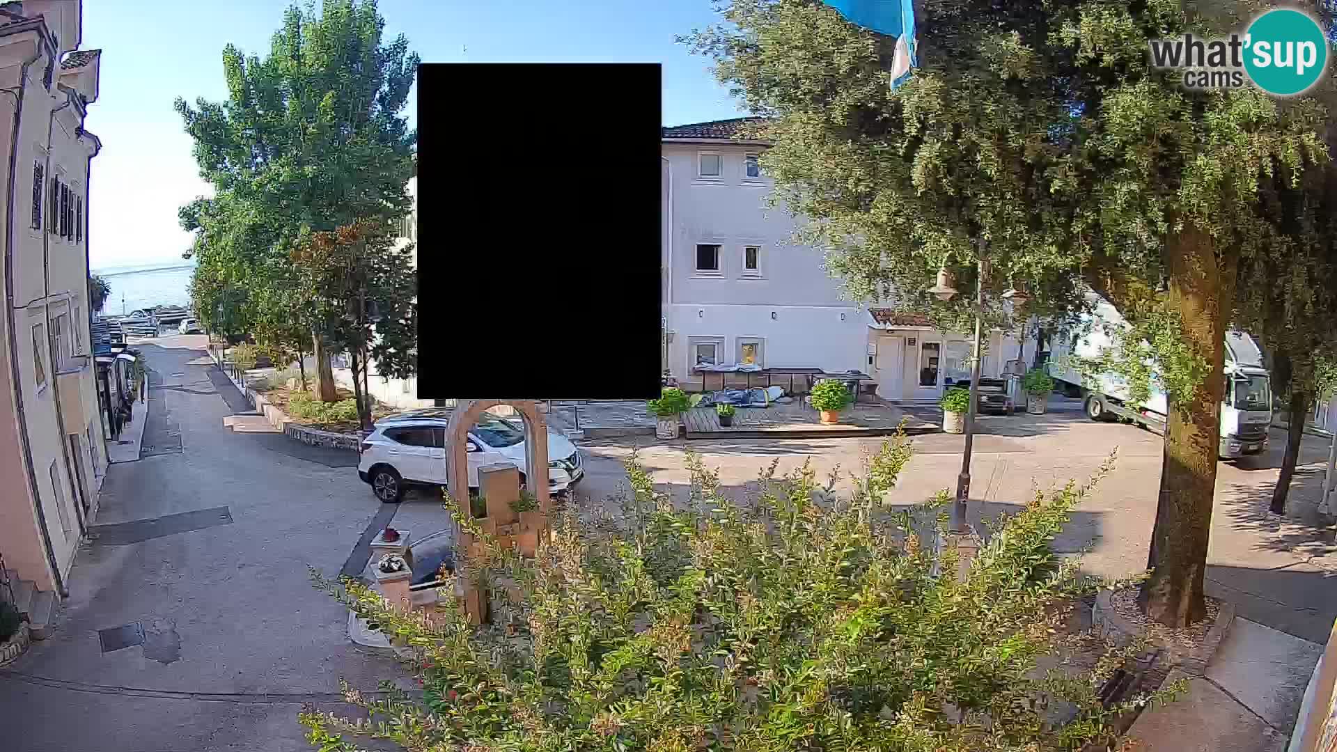 Webcam Centre de Mošćenička Draga – Vue en direct du centre-ville