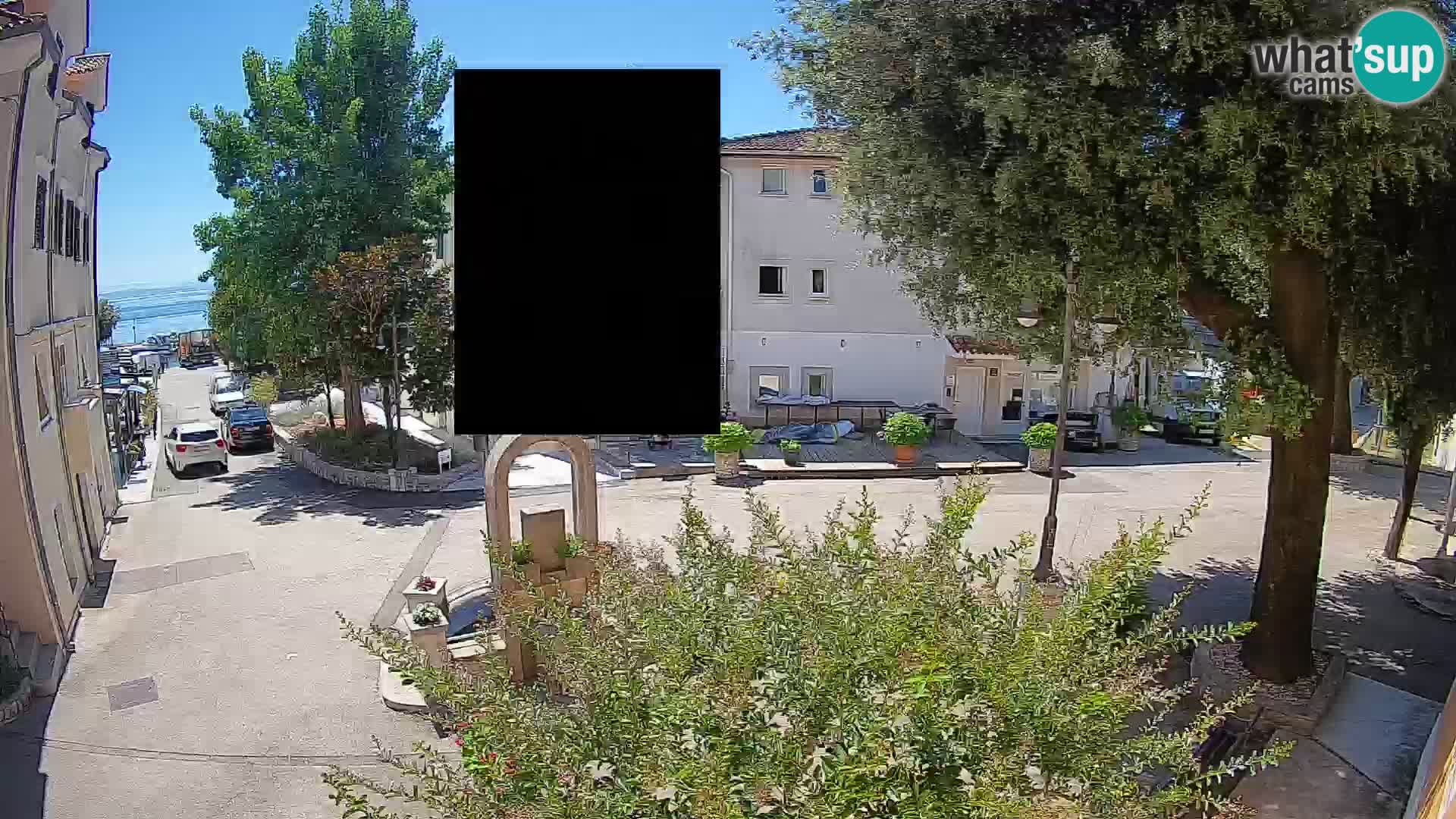 Webcam Centro Draga di Moschiena – Vista live sul centro