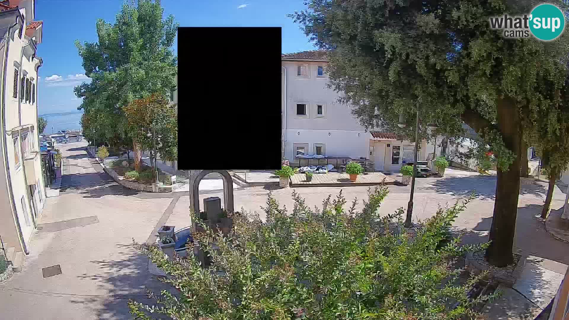 Webcam centre de Mošćenička Draga – Vue en direct du centre-ville