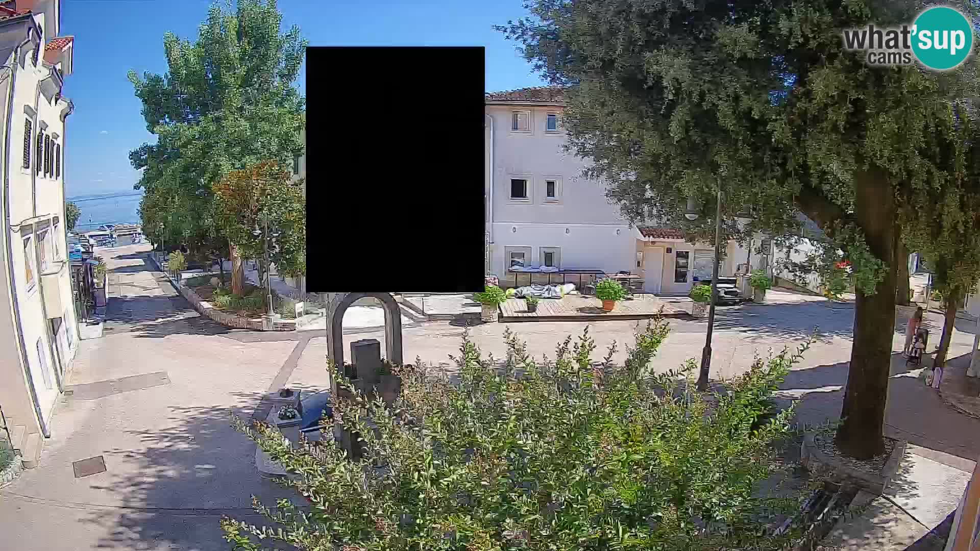 Webcam Centre de Mošćenička Draga – Vue en direct du centre-ville