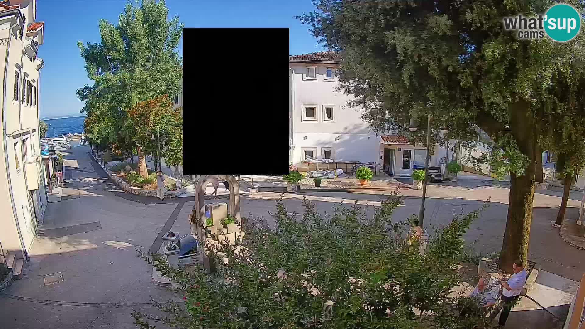 Webcam centre de Mošćenička Draga – Vue en direct du centre-ville
