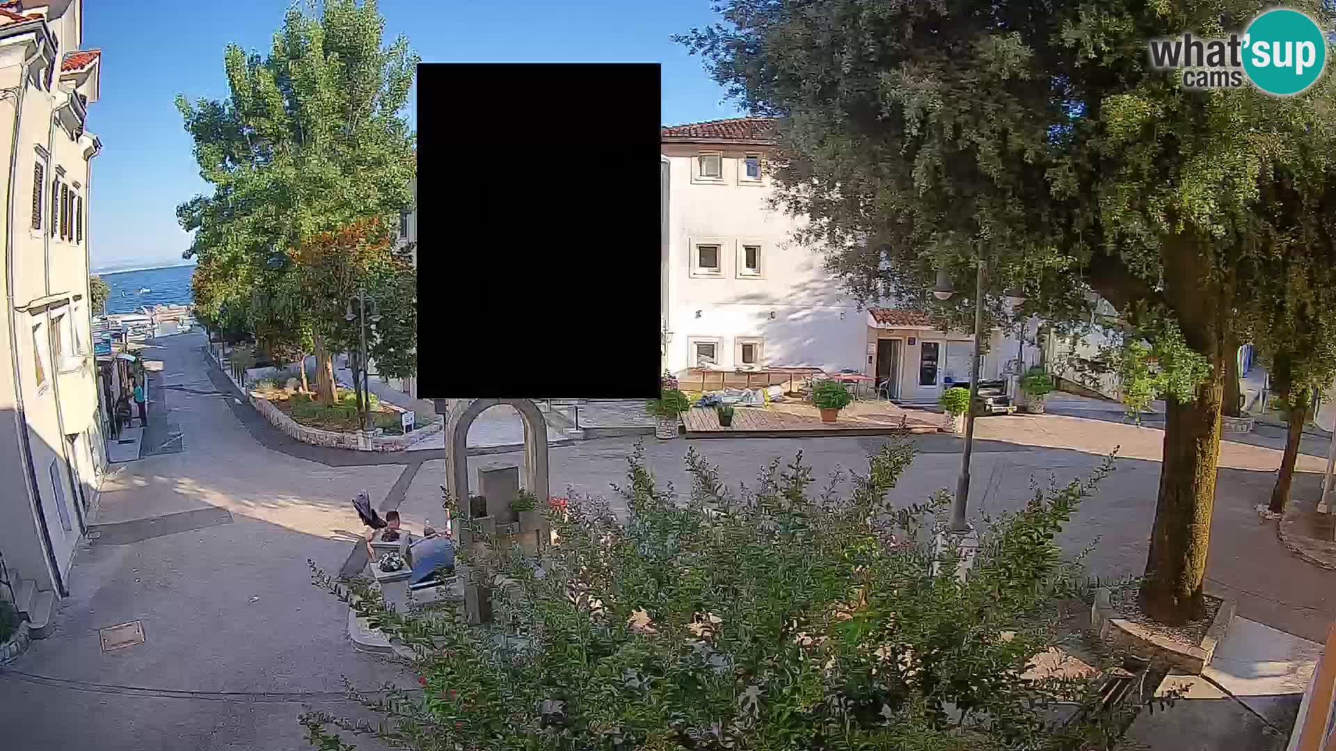 Webcam Centro Draga di Moschiena – Vista live sul centro