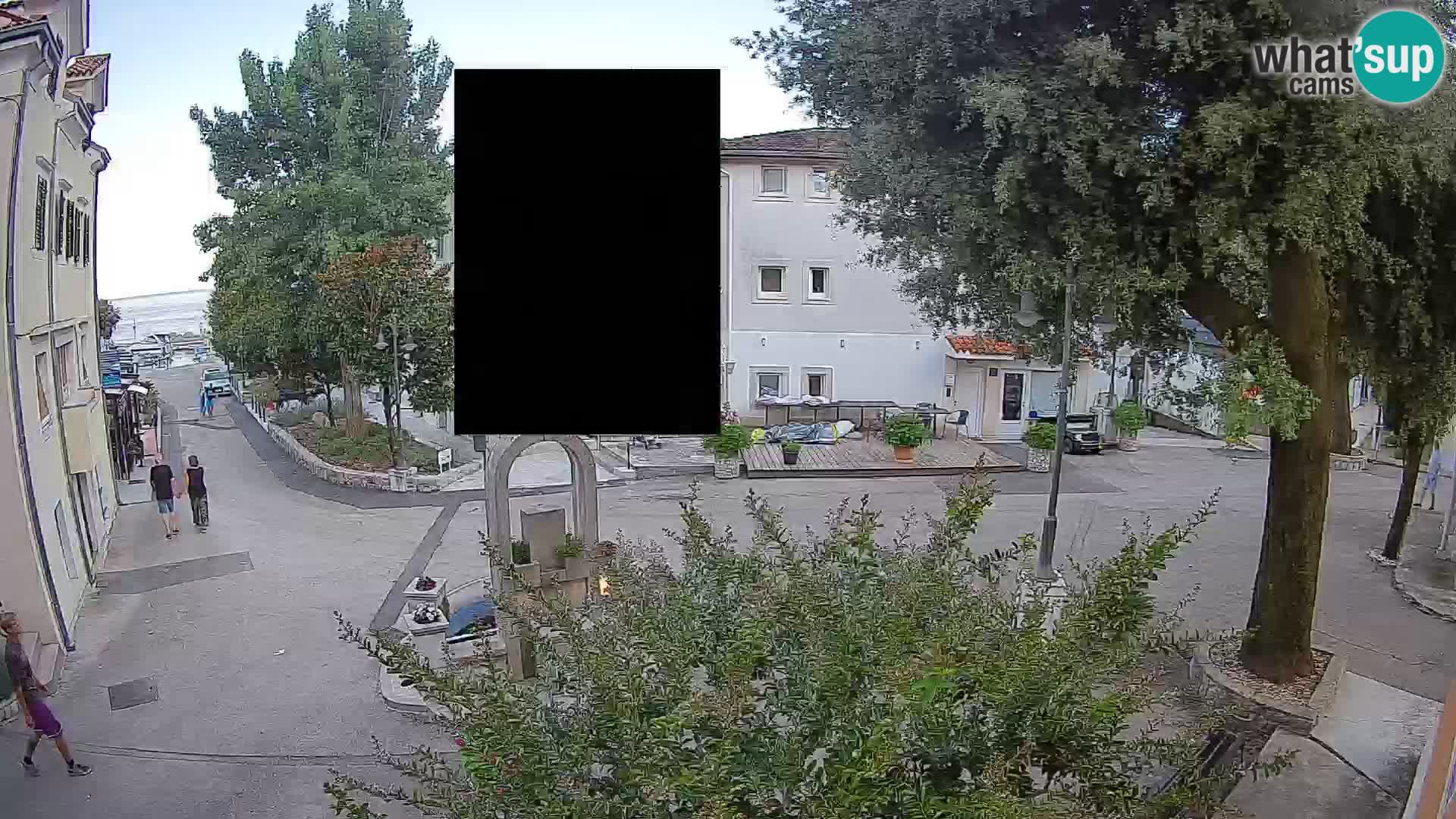 Webcam centre de Mošćenička Draga – Vue en direct du centre-ville
