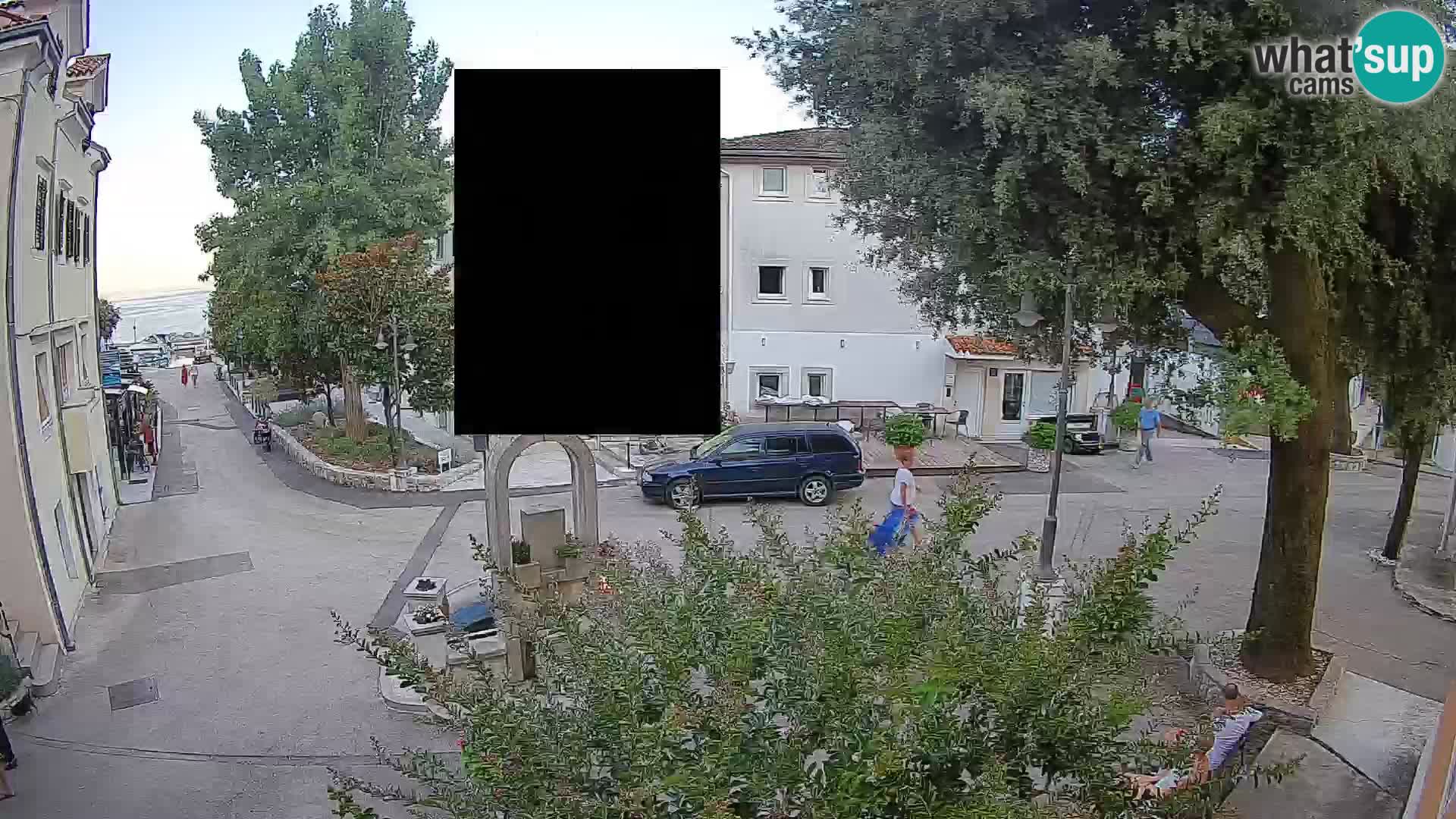 Webcam centre de Mošćenička Draga – Vue en direct du centre-ville