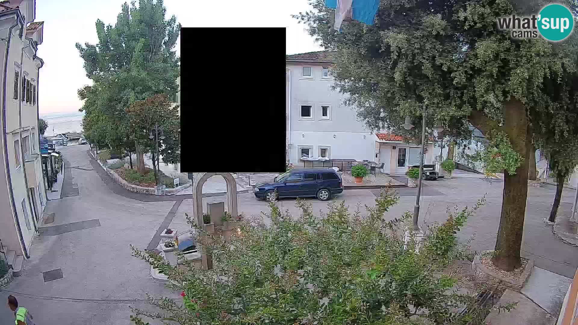 Webcam Centre de Mošćenička Draga – Vue en direct du centre-ville