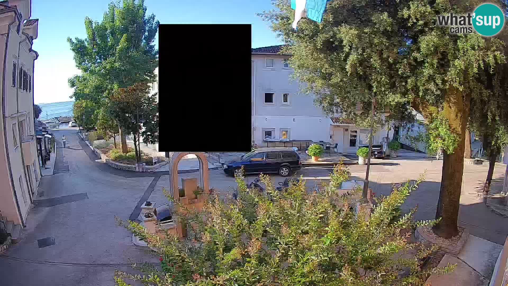 Webcam Mošćenička Draga Zentrum – Liveblick auf das Ortszentrum