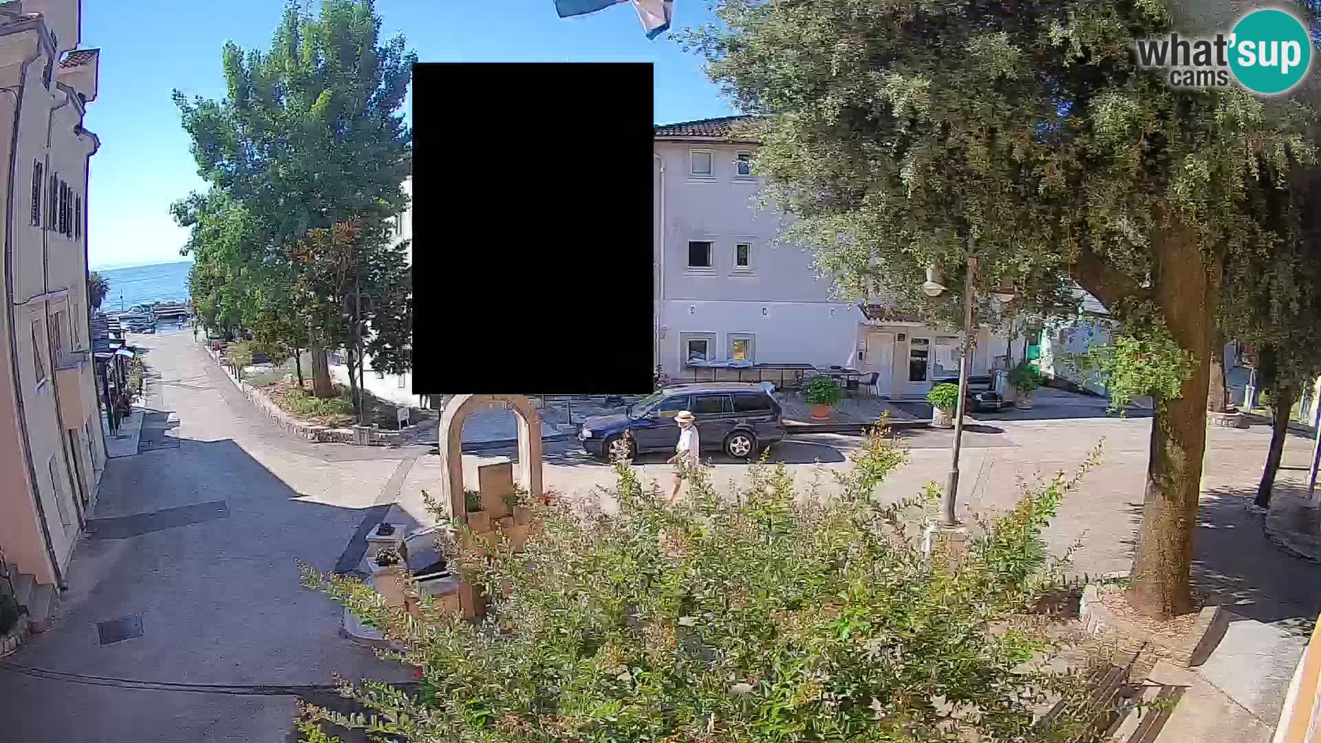 Webcam Mošćenička Draga Center – Live View of the Town Center