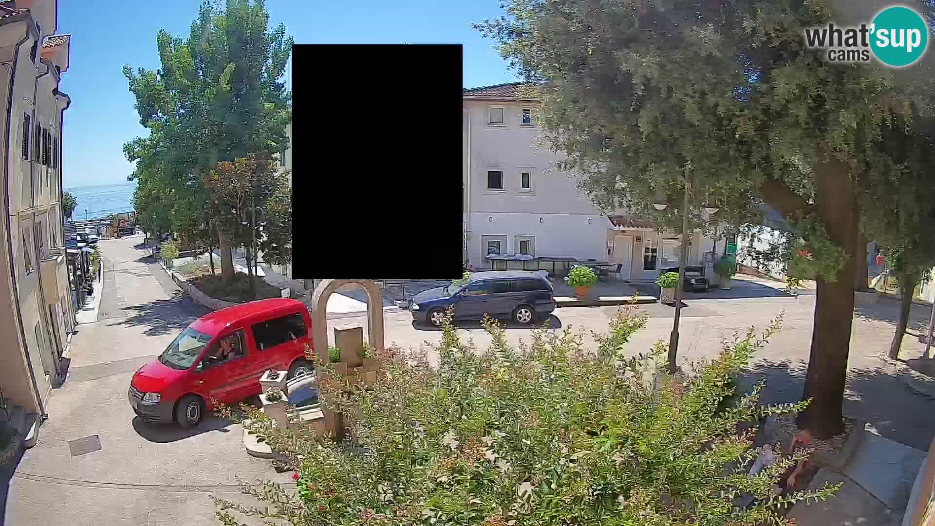 Webcam centre de Mošćenička Draga – Vue en direct du centre-ville