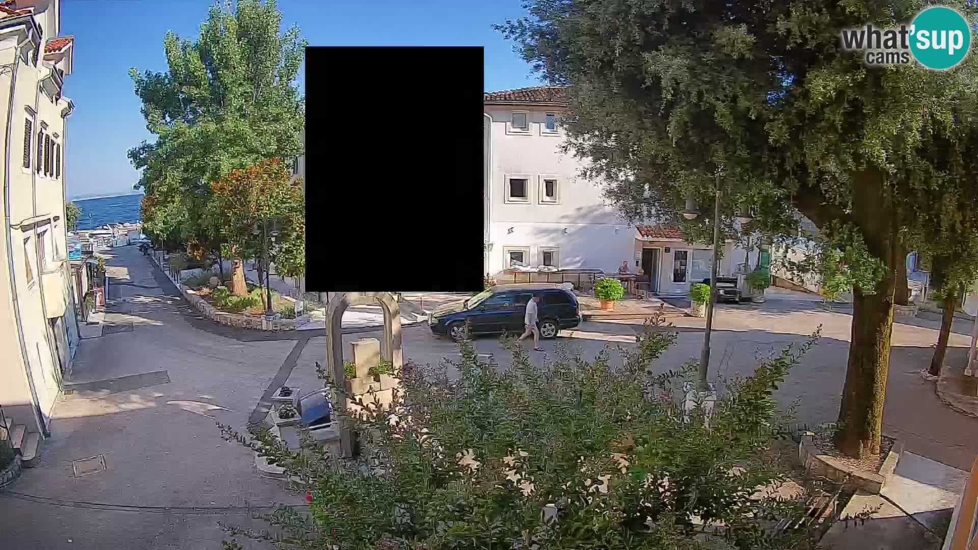 Webcam Mošćenička Draga Center – Live View of the Town Center
