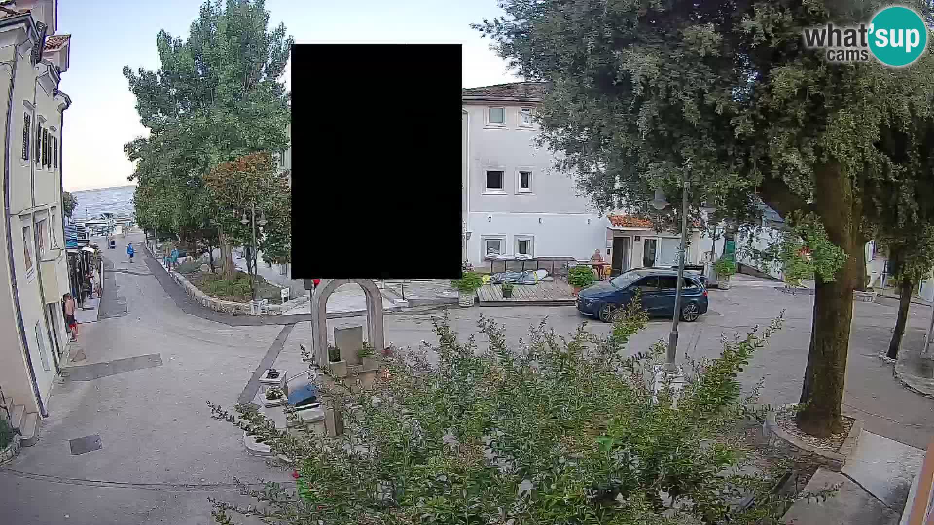 Webcam Mošćenička Draga Center – Live View of the Town Center