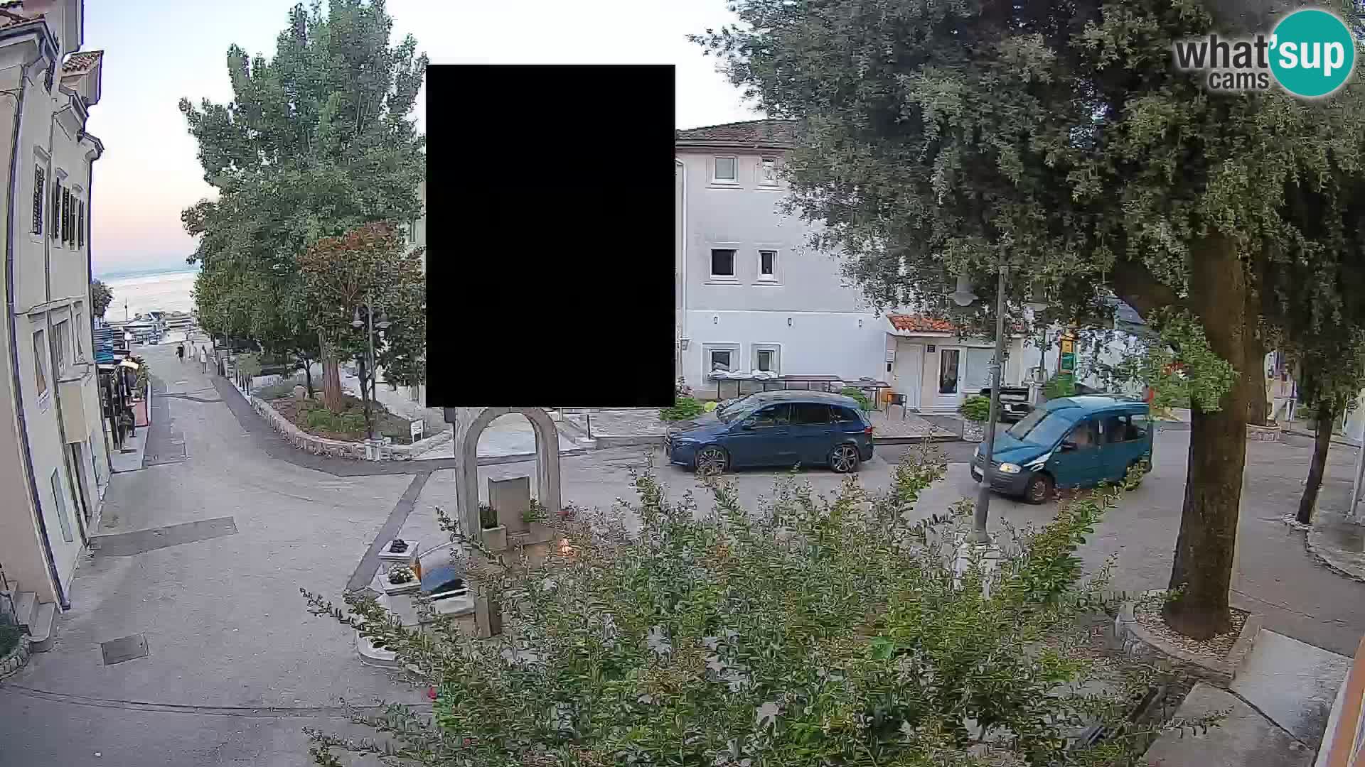 Webcam Centre de Mošćenička Draga – Vue en direct du centre-ville
