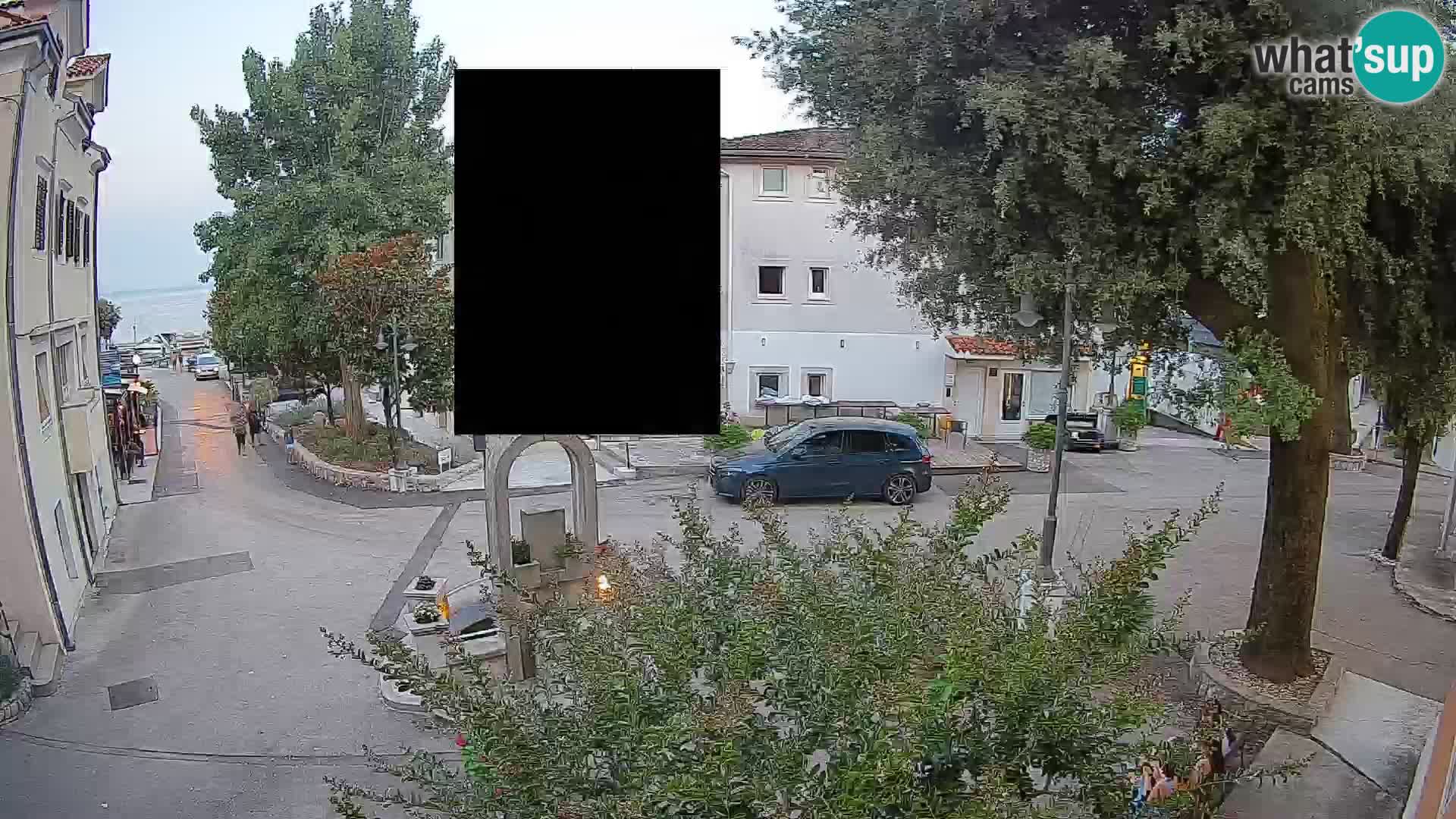 Webcam Centro Draga di Moschiena – Vista live sul centro
