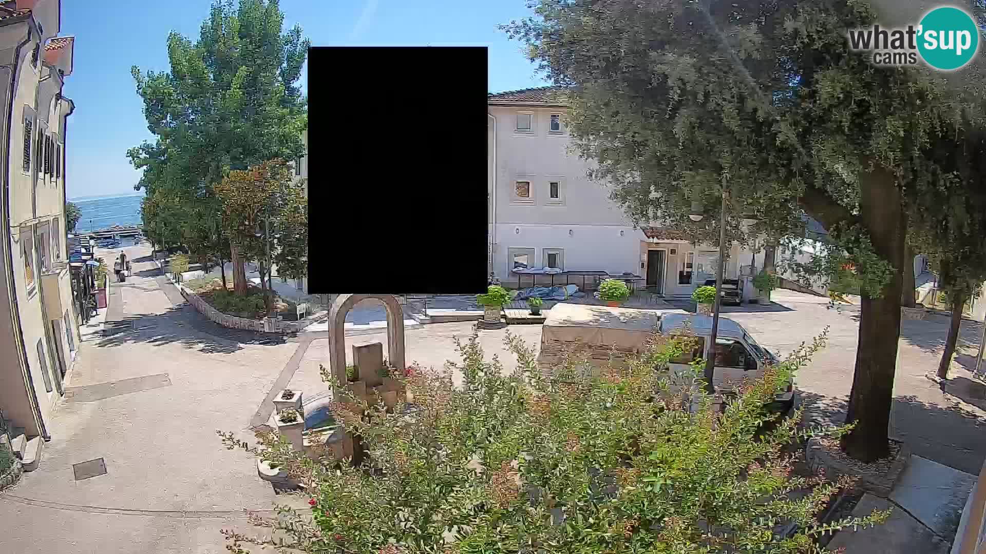 Webcam Mošćenička Draga Zentrum – Liveblick auf das Ortszentrum