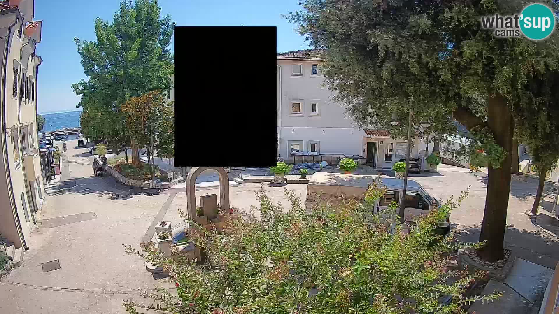 Webcam Centro Draga di Moschiena – Vista live sul centro
