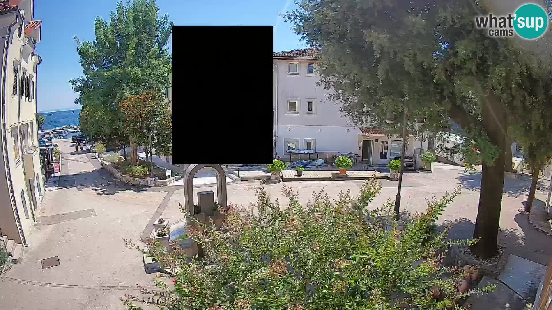 Webcam centre de Mošćenička Draga – Vue en direct du centre-ville