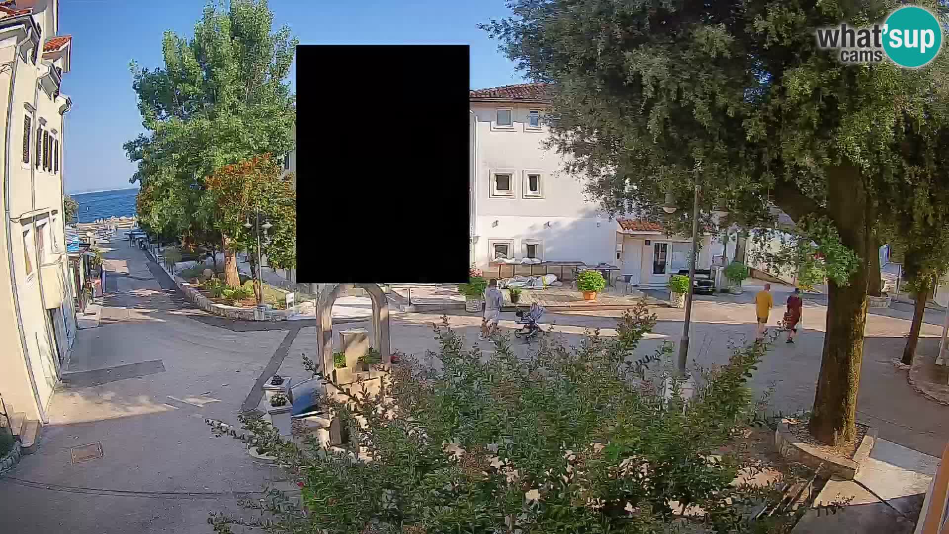 Webcam Centro Draga di Moschiena – Vista live sul centro
