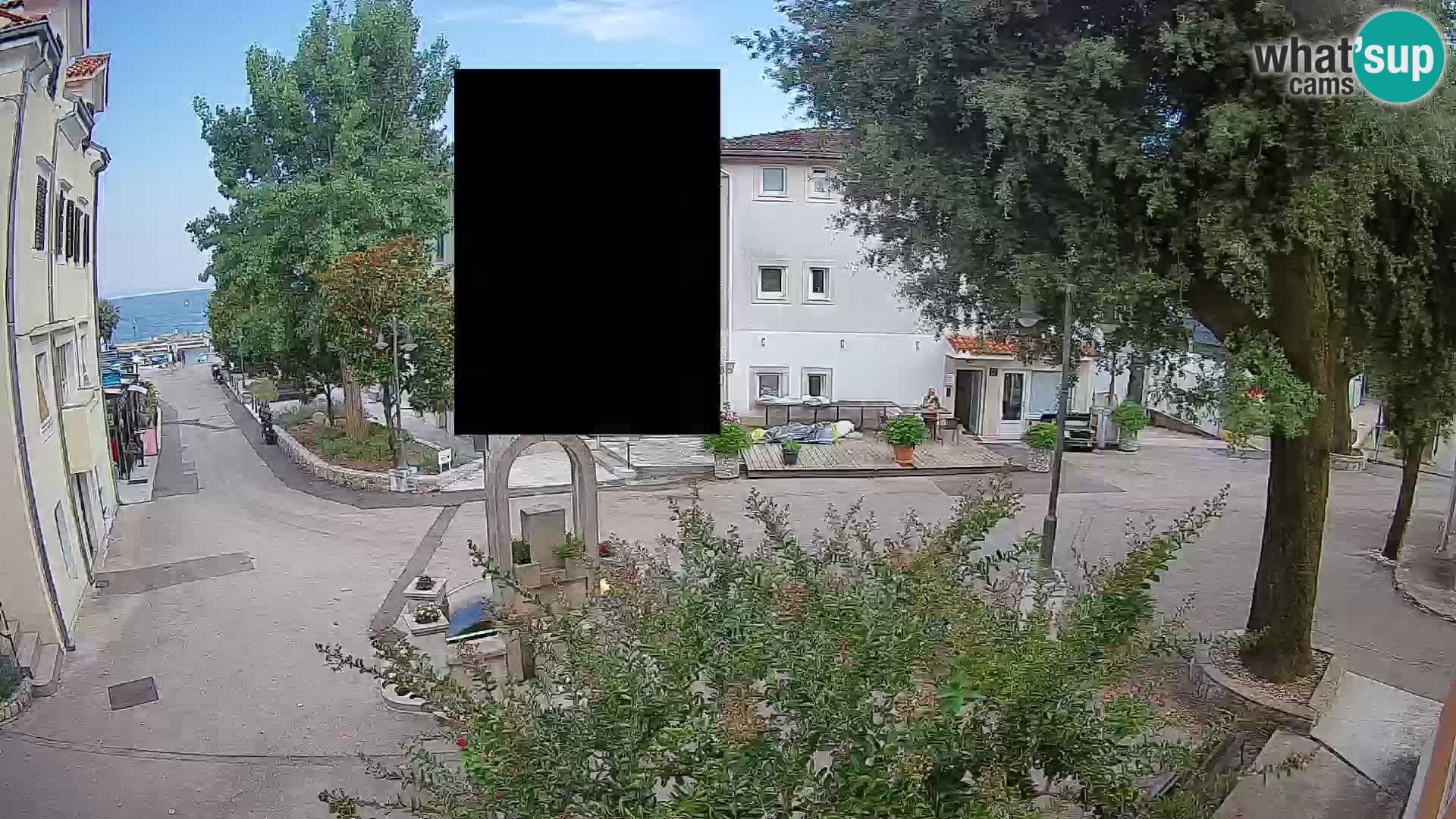 Webcam Centro Draga di Moschiena – Vista live sul centro