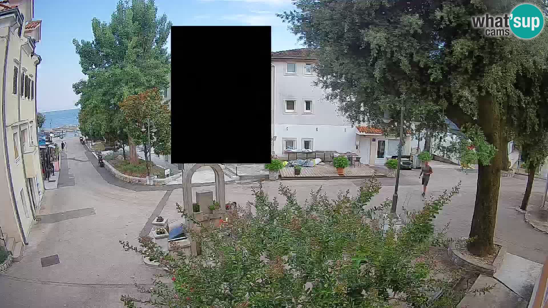 Webcam Centre de Mošćenička Draga – Vue en direct du centre-ville