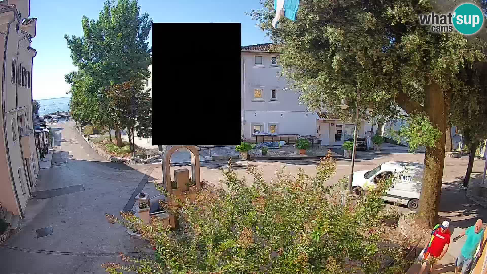 Webcam Mošćenička Draga Center – Live View of the Town Center