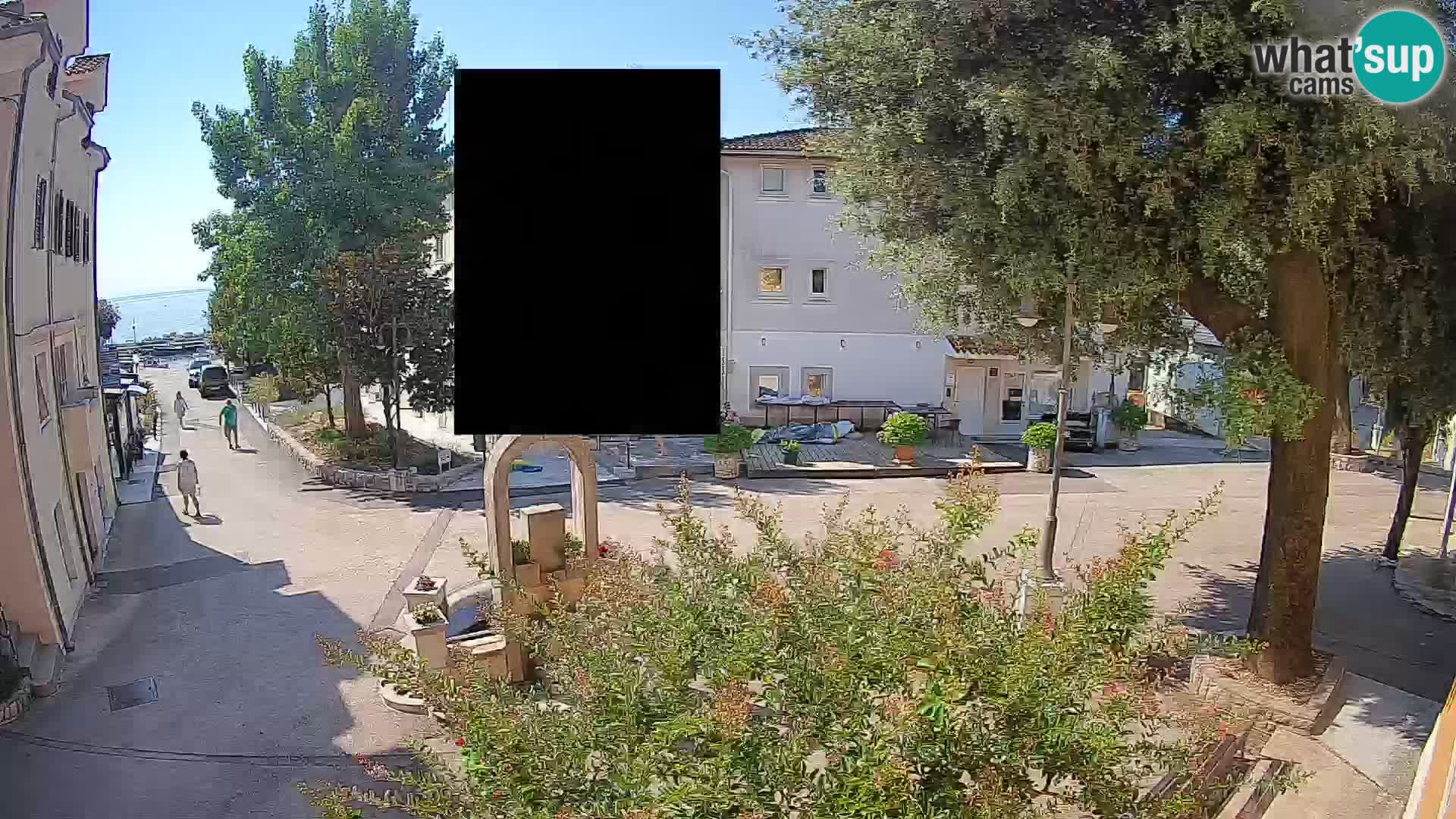 Webcam Centre de Mošćenička Draga – Vue en direct du centre-ville