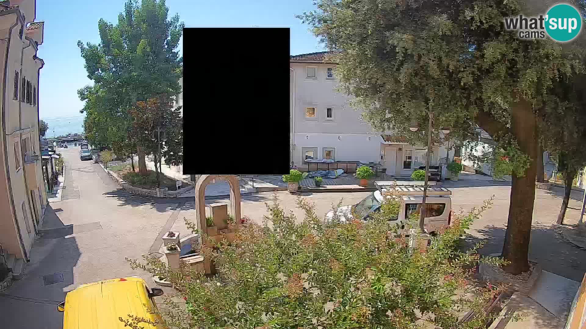 Webcam Centro Draga di Moschiena – Vista live sul centro